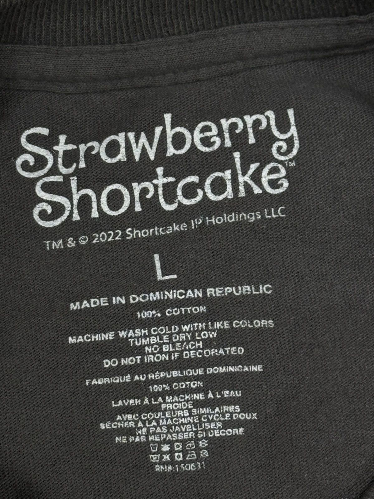 Strawberry Strawberry Shortcake Cartoon Logo Tee Grey Large Size US L / EU 52-54 / 3 - 5 Thumbnail