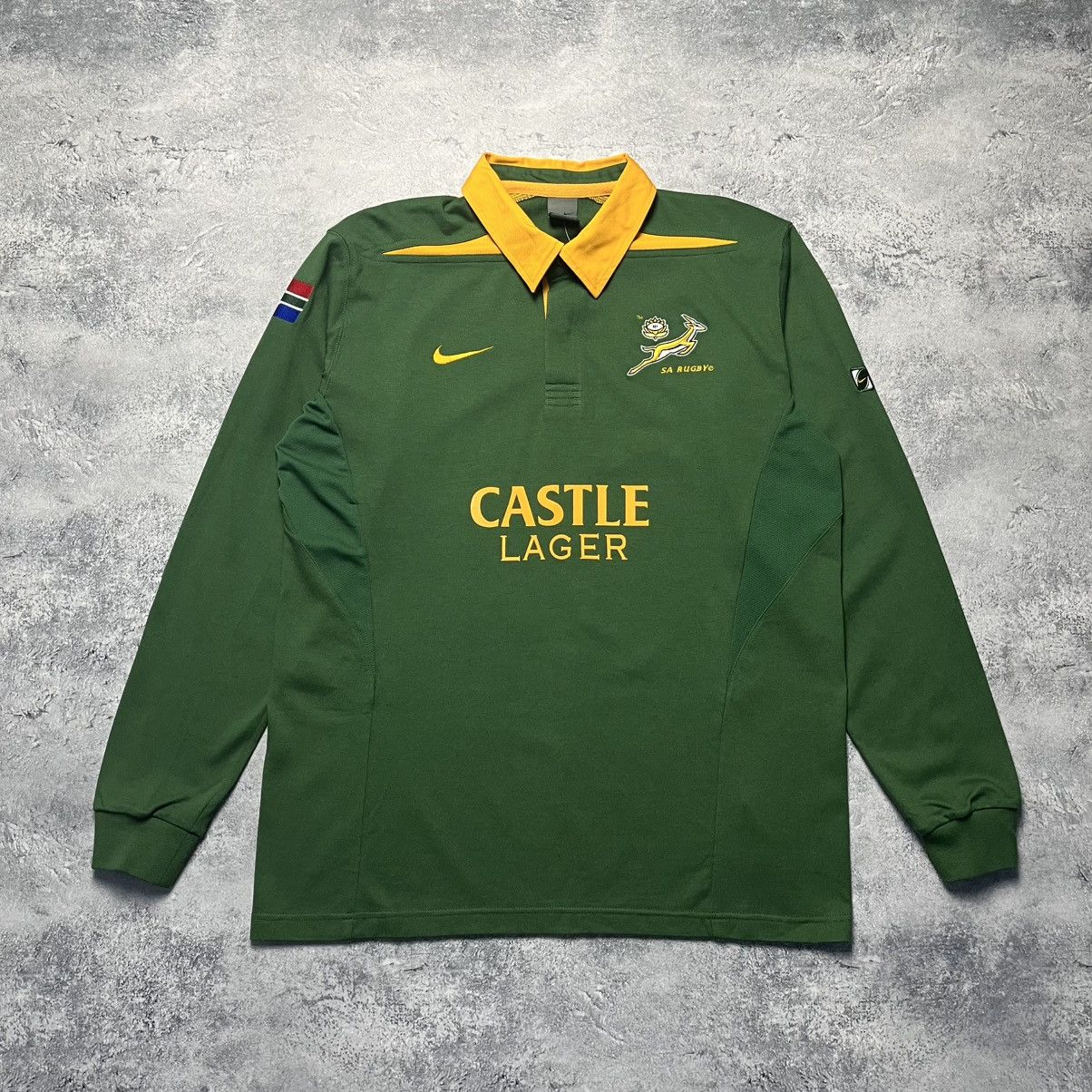 Vintage Nike South Africa Springboks Rugby Home Jersey Polo