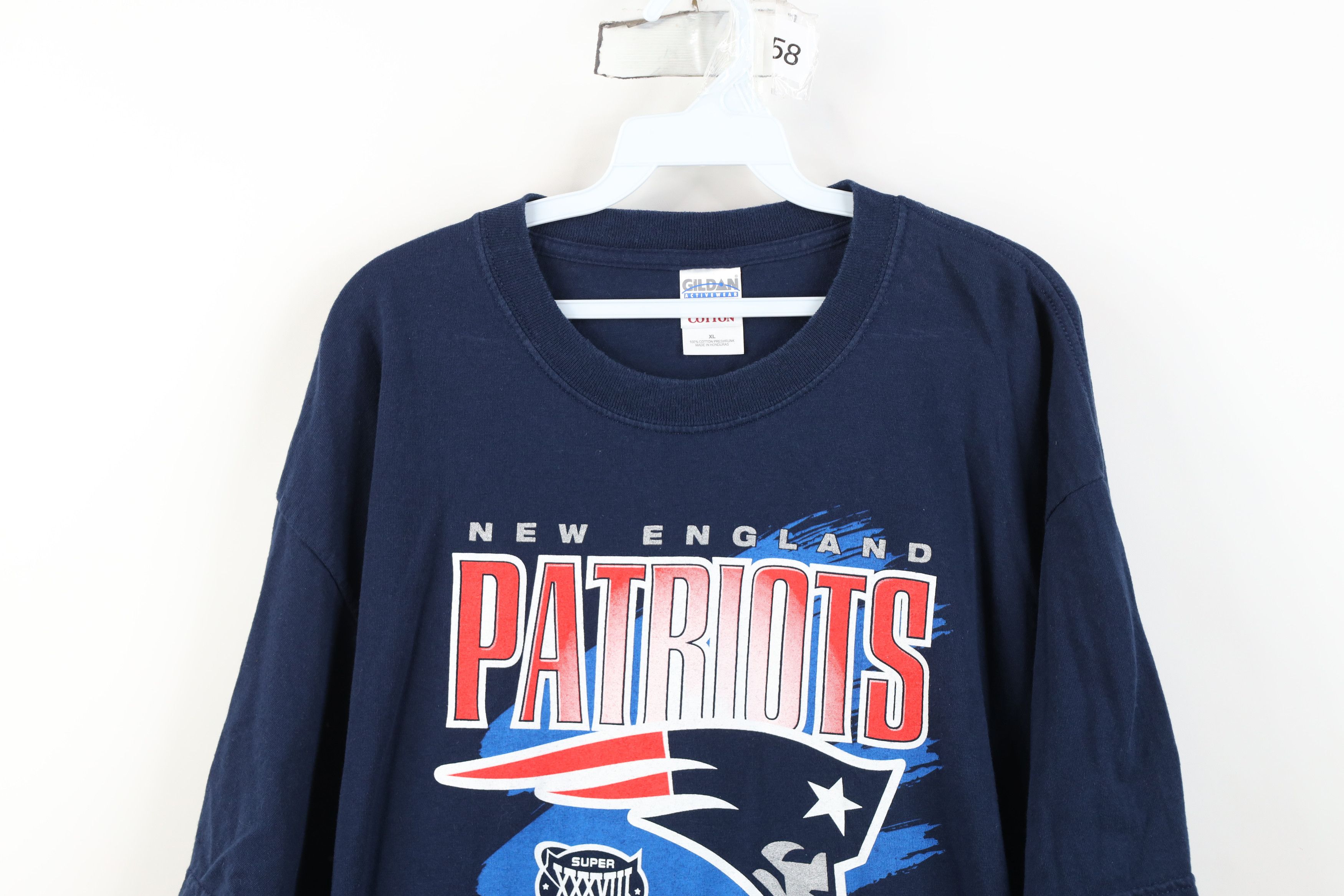 Vintage Vintage 2003 AFC Super Bowl XXXVIII New England T-Shirt Size US XL / EU 56 / 4 - 2 Thumbnail