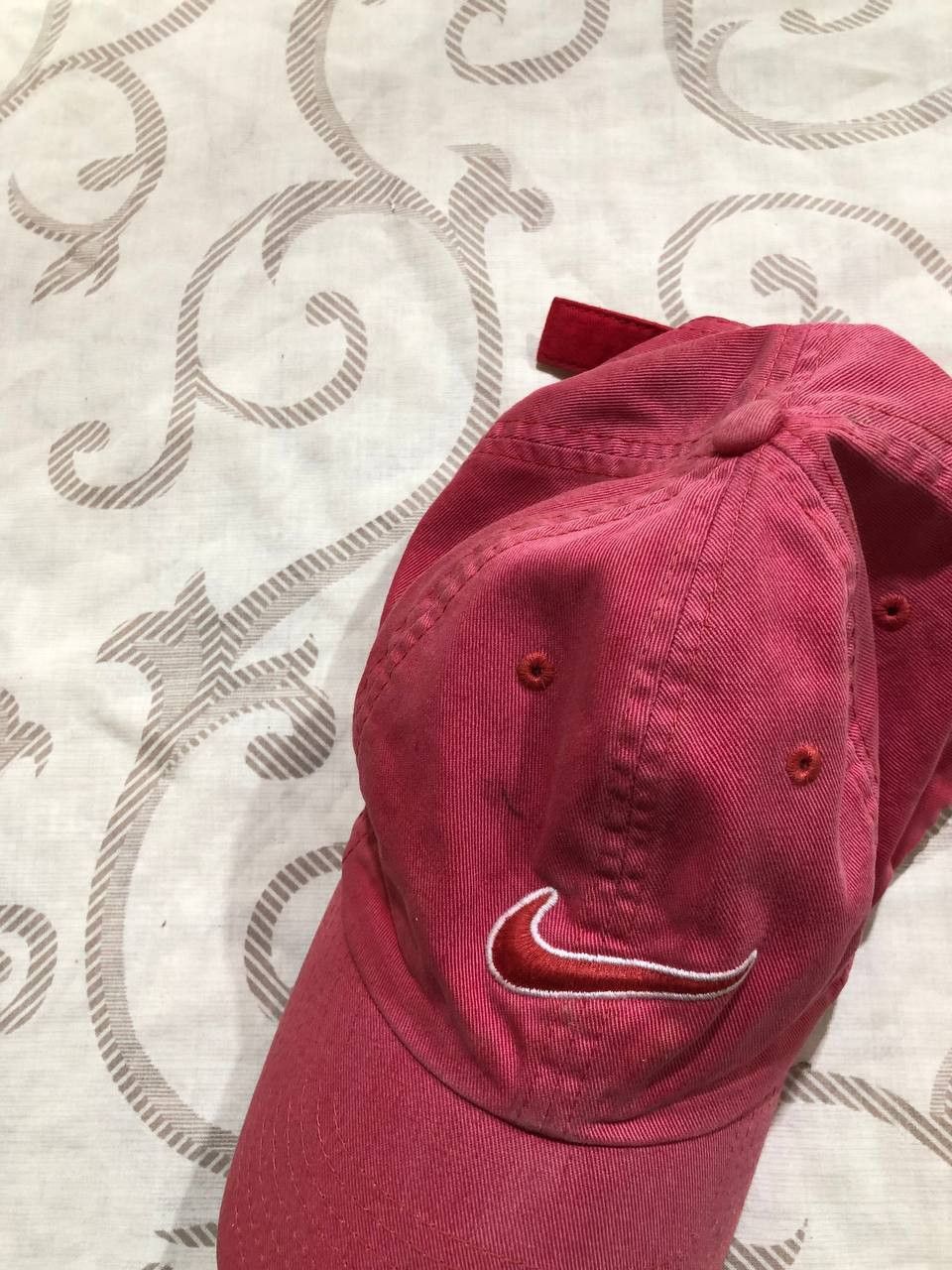Nike Nike Mini Swoosh Embroidered Pink Washed Dad Cap Hat Size ONE SIZE - 17 Thumbnail