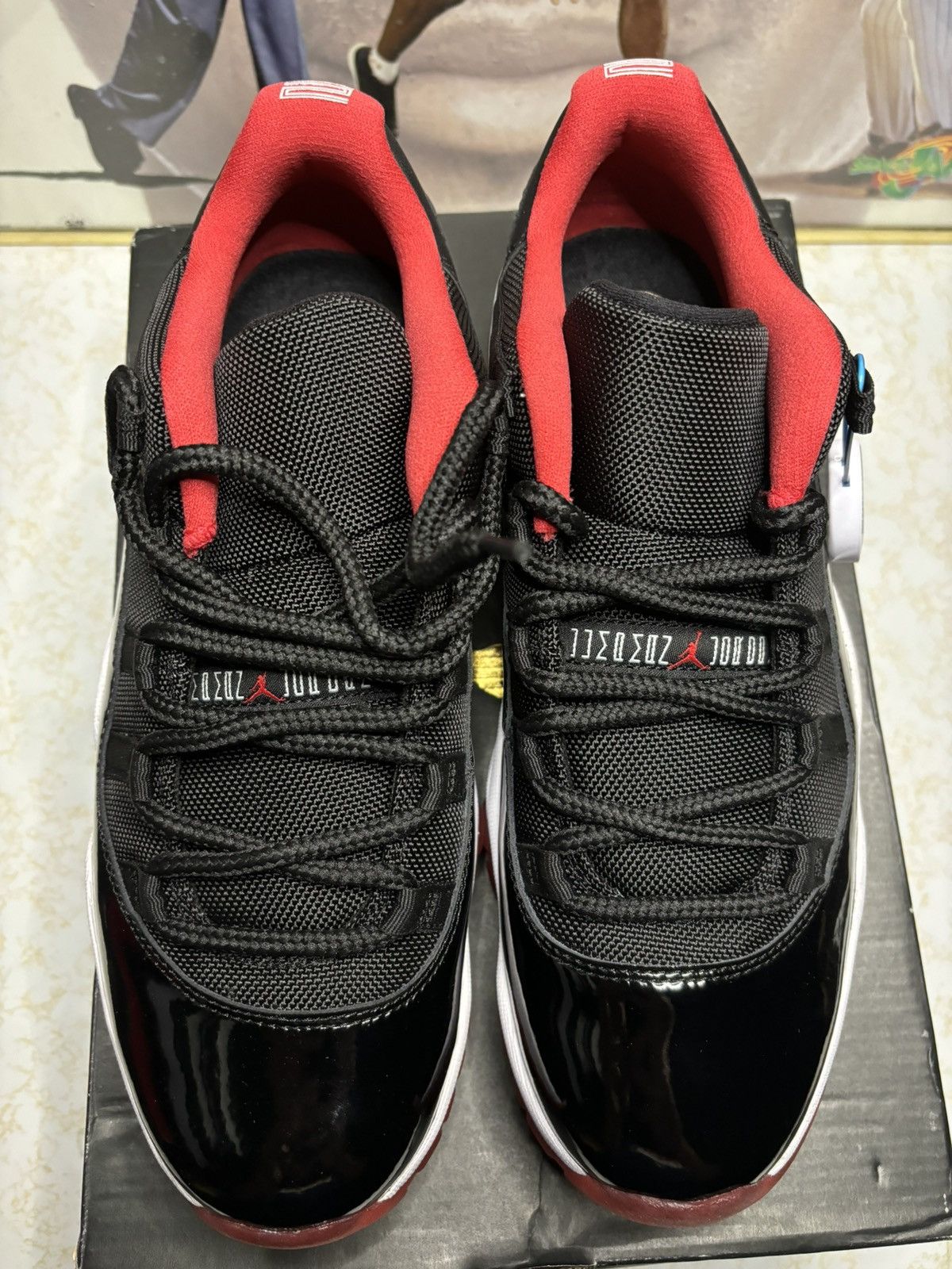 Jordan Brand Jordan Retro 11 low ‘bred” Size US 9.5 / EU 42-43 - 2 Thumbnail
