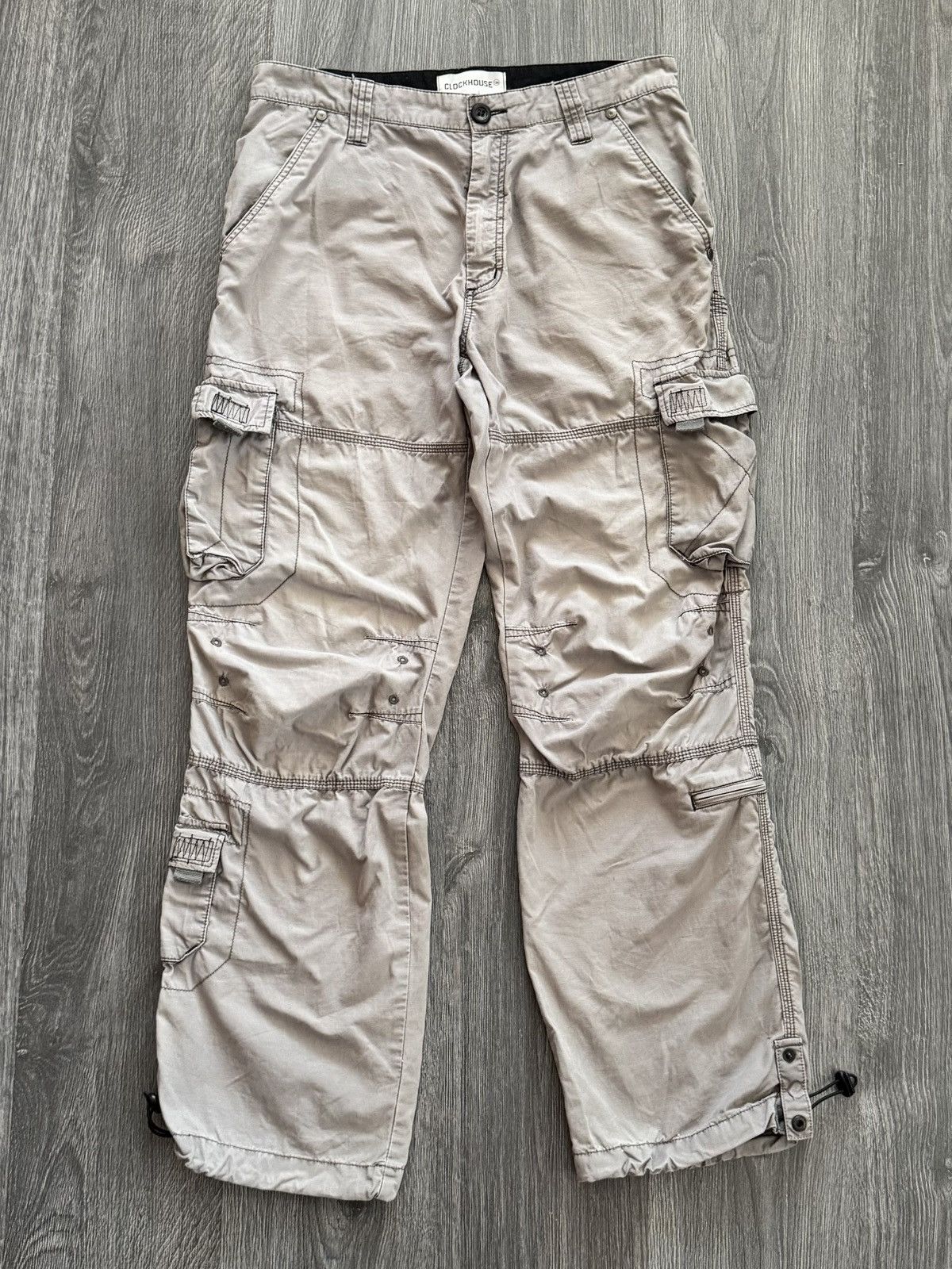 Japanese Brand Y2K Vintage parachute pants with drawstring cuffs Size US 32 / EU 48 - 1 Thumbnail