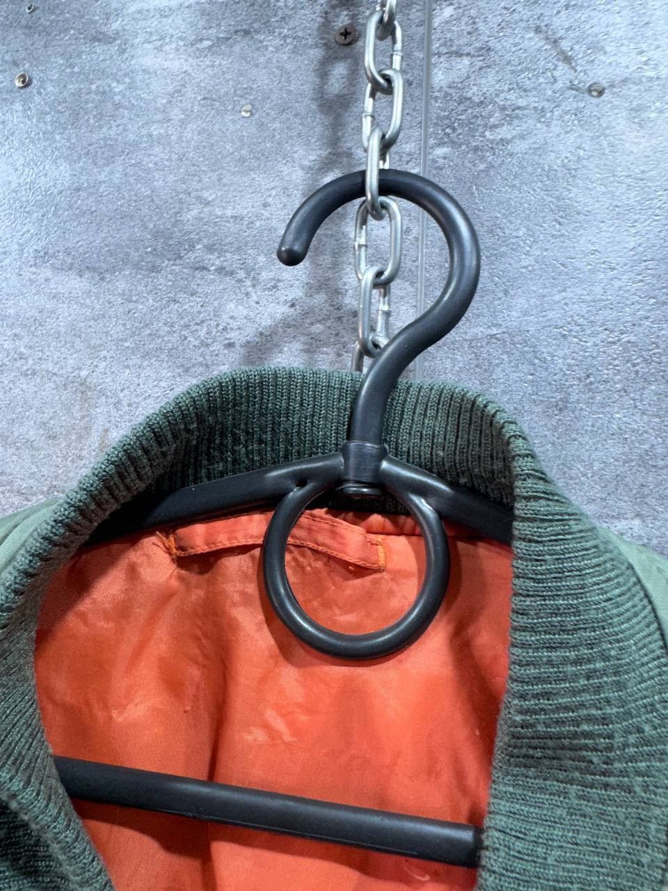 Other Vintage MA-1 Flight Bomber Jacket Reversible Green Orange Size US L / EU 52-54 / 3 - 7 Thumbnail