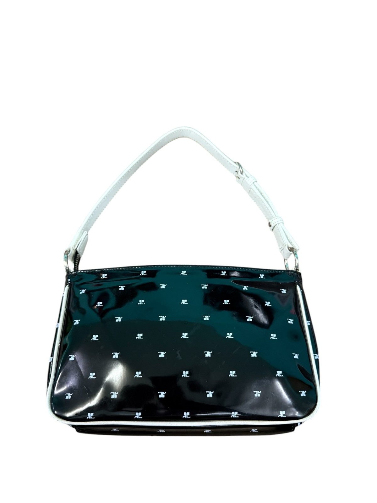 Courreges VINTAGE COURREGES WHITE LOGO PRINTED MINI SHOULDER BAG Size ONE SIZE - 10 Thumbnail