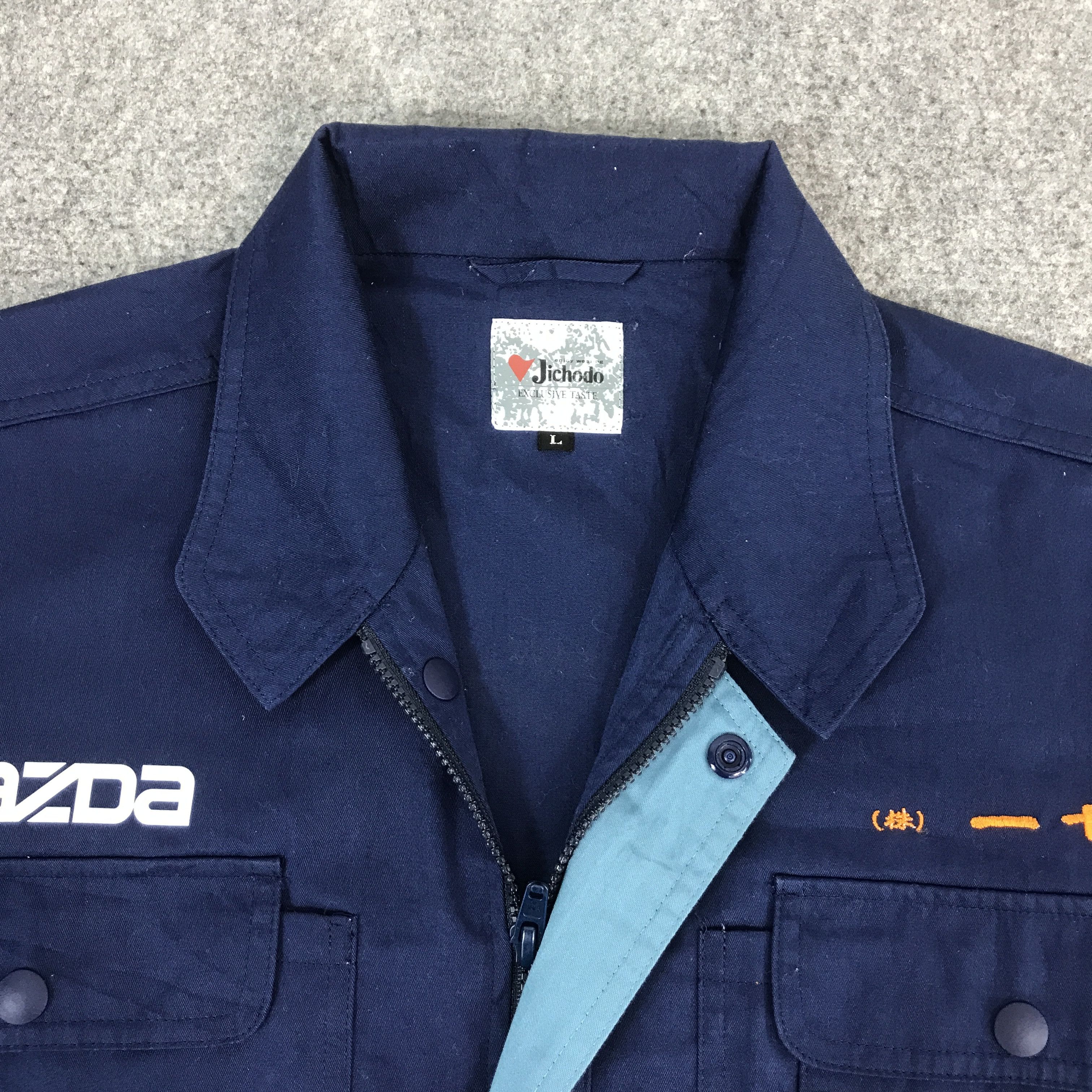 Japanese Brand MAZDA RACING TEAM BLUE UNIFORM CUSTOM JACKET K70B7 Size US L / EU 52-54 / 3 - 9 Thumbnail