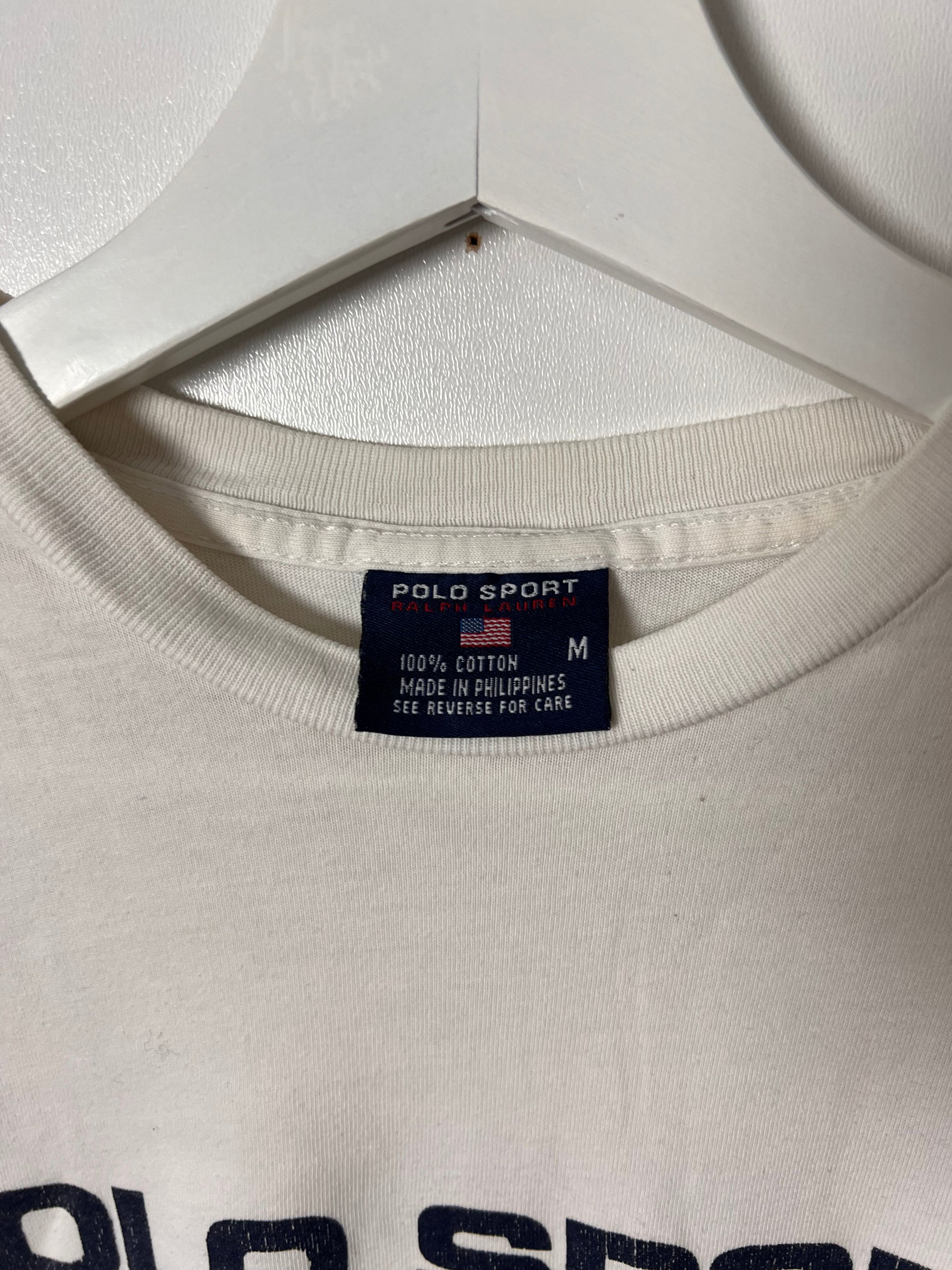 Polo Ralph Lauren 00's Polo Sport Ralph Lauren Spellout Longsleeve – Medium Size US L / EU 52-54 / 3 - 3 Thumbnail