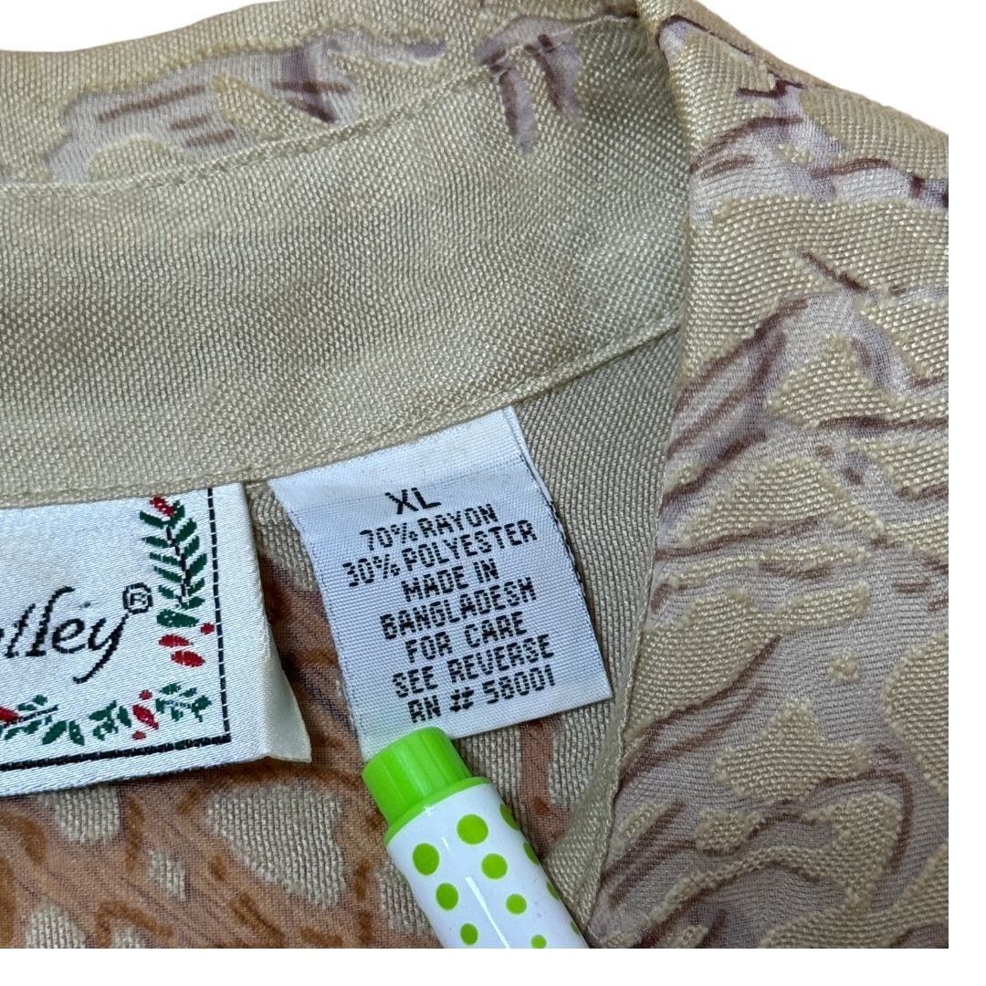 Vintage Vintage Sarah Bentley Floral Cream Button Down Shirt XL Size XL / US 12-14 / IT 48-50 - 6 Thumbnail