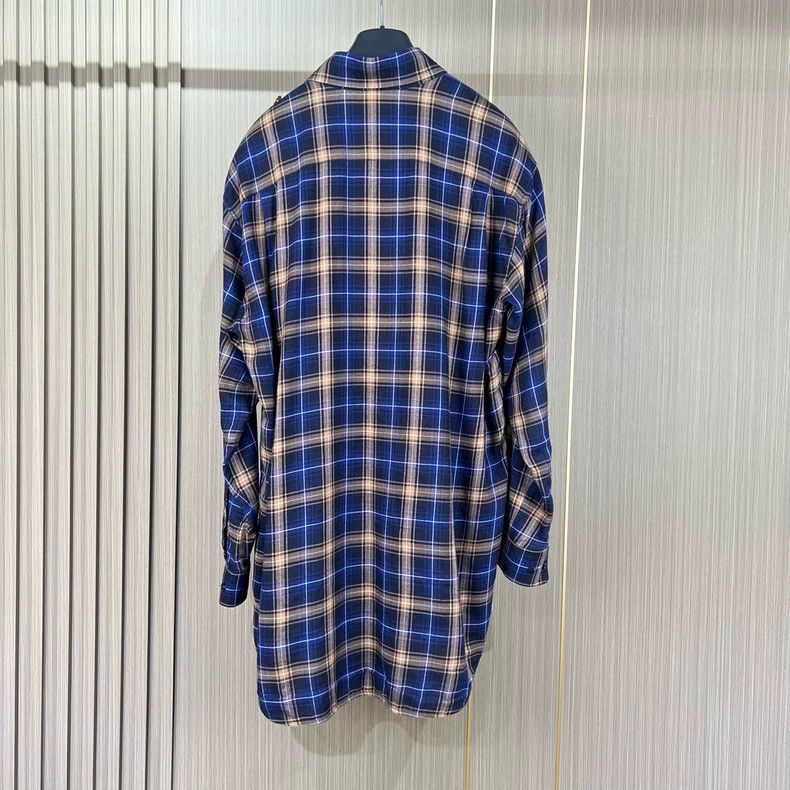 Balenciaga Balenciaga size 34 Gold Button Plaid Shirt Size M / US 6-8 / IT 42-44 - 2 Thumbnail