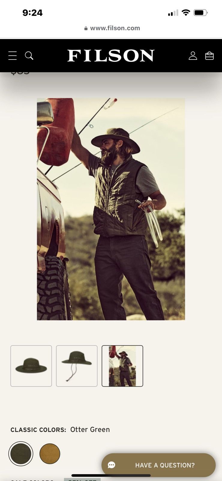 Filson Filson tin cloth hat cinder M new Size ONE SIZE - 11 Thumbnail
