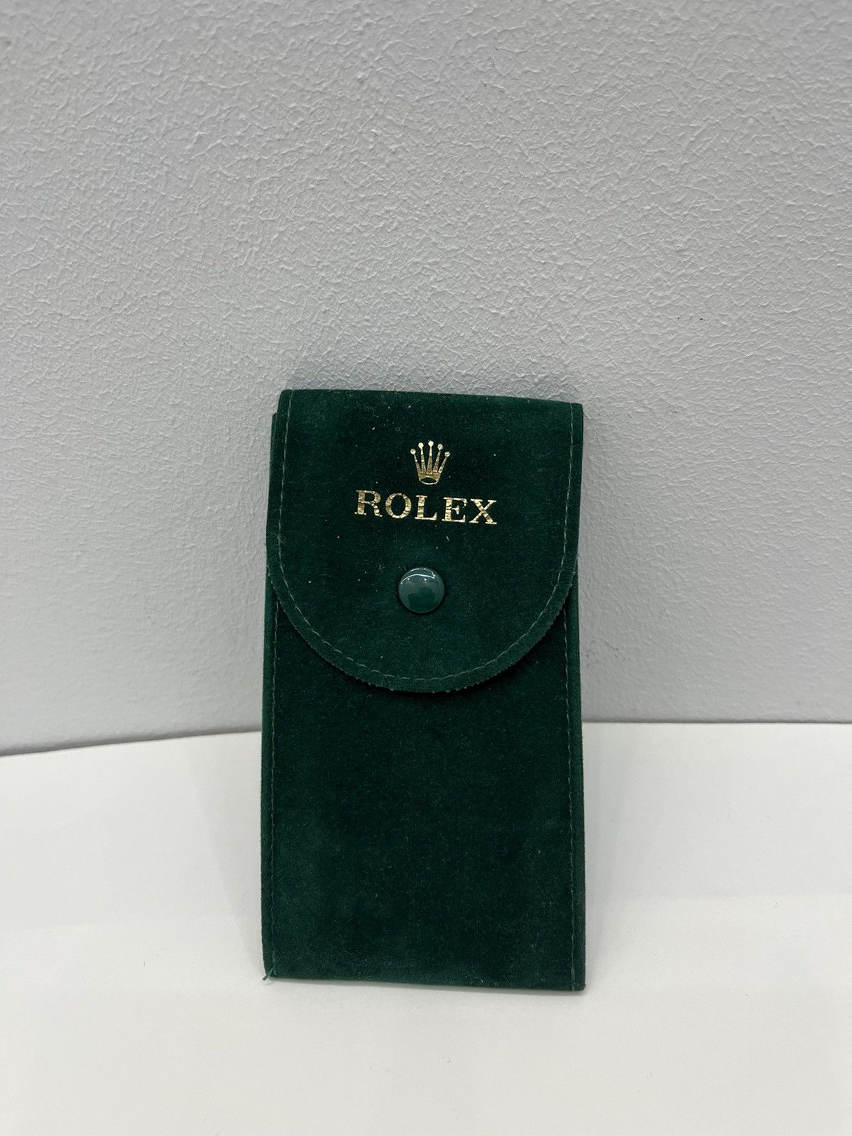 Rolex Green canvas clutch