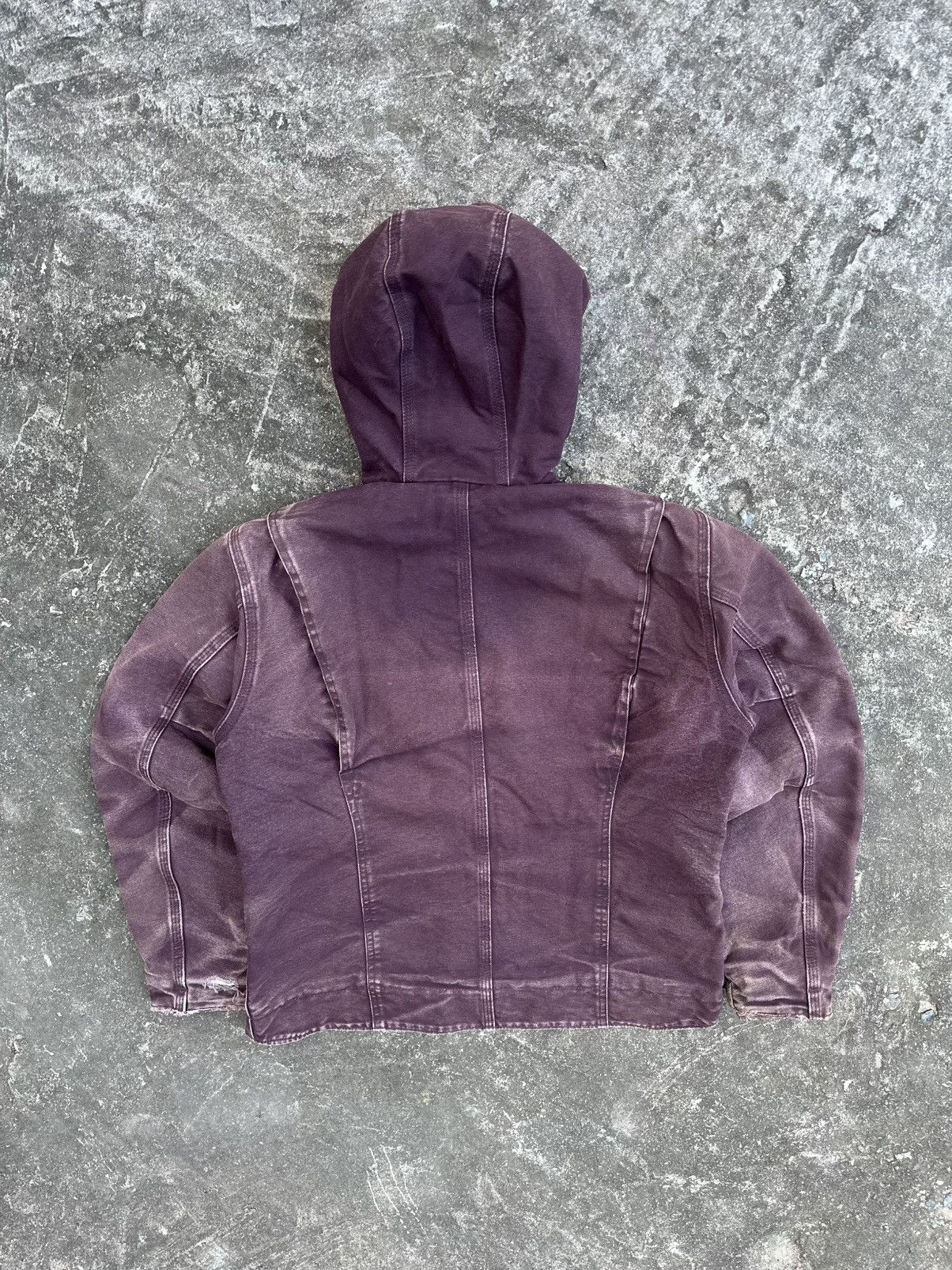 Carhartt Beautiful Faded Purple Vintage Carhartt Hooded Jacket Size US S / EU 44-46 / 1 - 8 Thumbnail
