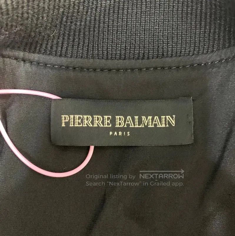 Balmain Balmain Black Leather Jacket with Red Sleeves . Size US M / EU 48-50 / 2 - 3 Thumbnail