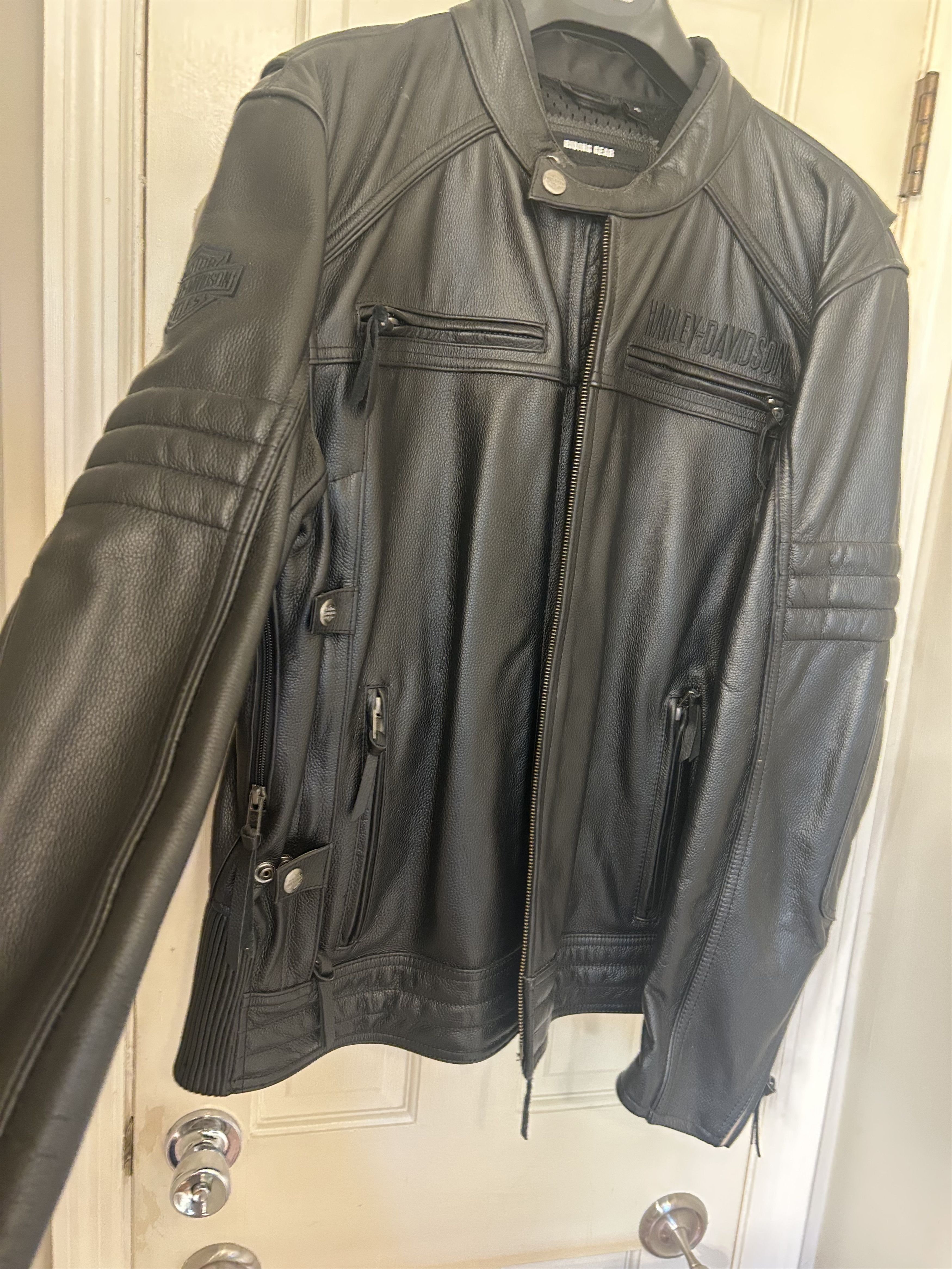 Harley Davidson XL Harley Davidson leather riding jacket Size US XL / EU 56 / 4 - 3 Thumbnail