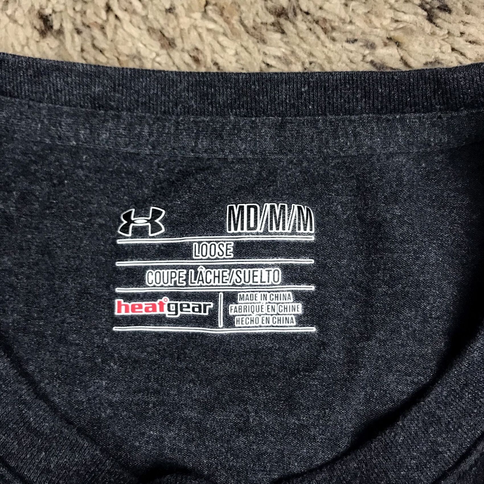Under Armour Under Armour Heat Gear American Flag T Shirt Men's Medium Gray Activewear Loose Fit Size US M / EU 48-50 / 2 - 2 Thumbnail