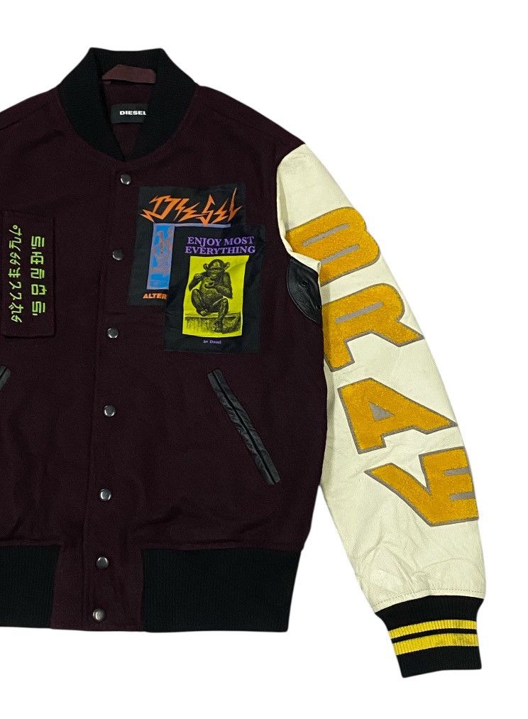 Diesel Diesel 2018AW Varsity Bomber Jacket Size US S / EU 44-46 / 1 - 10 Thumbnail