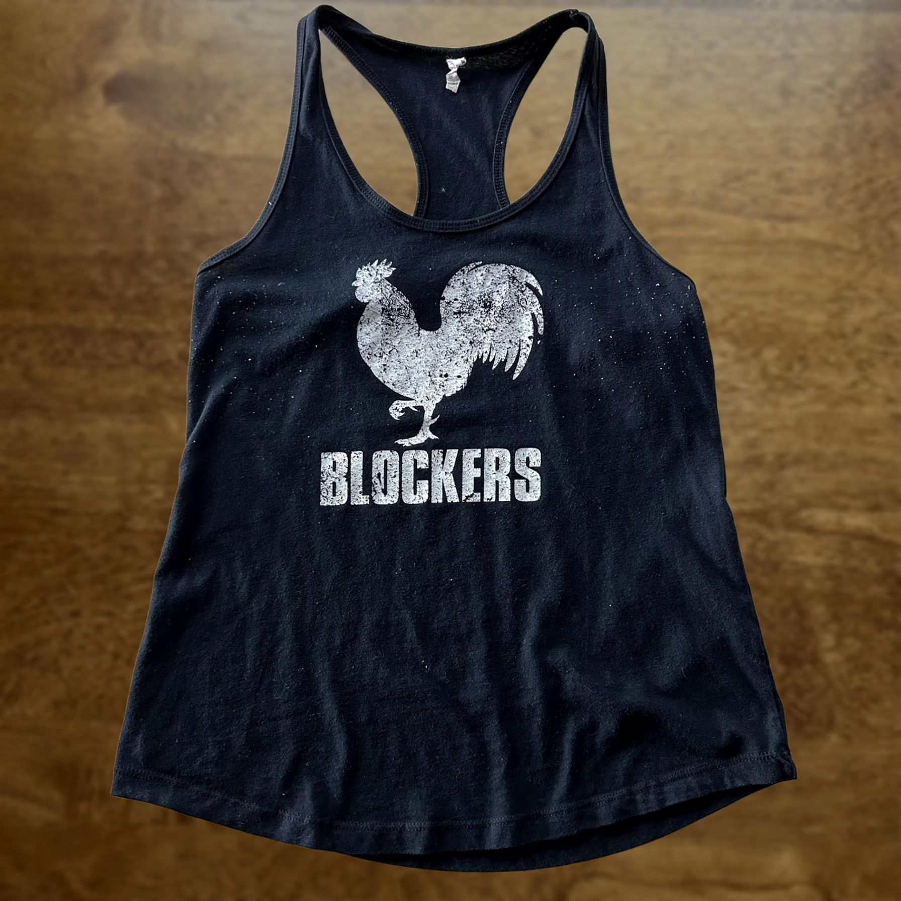 Next Level Next Level Tank Top Womens Small Black Blockers Movie Rooster Graphic Racerback Size S / US 4 / IT 40 - 1 Thumbnail