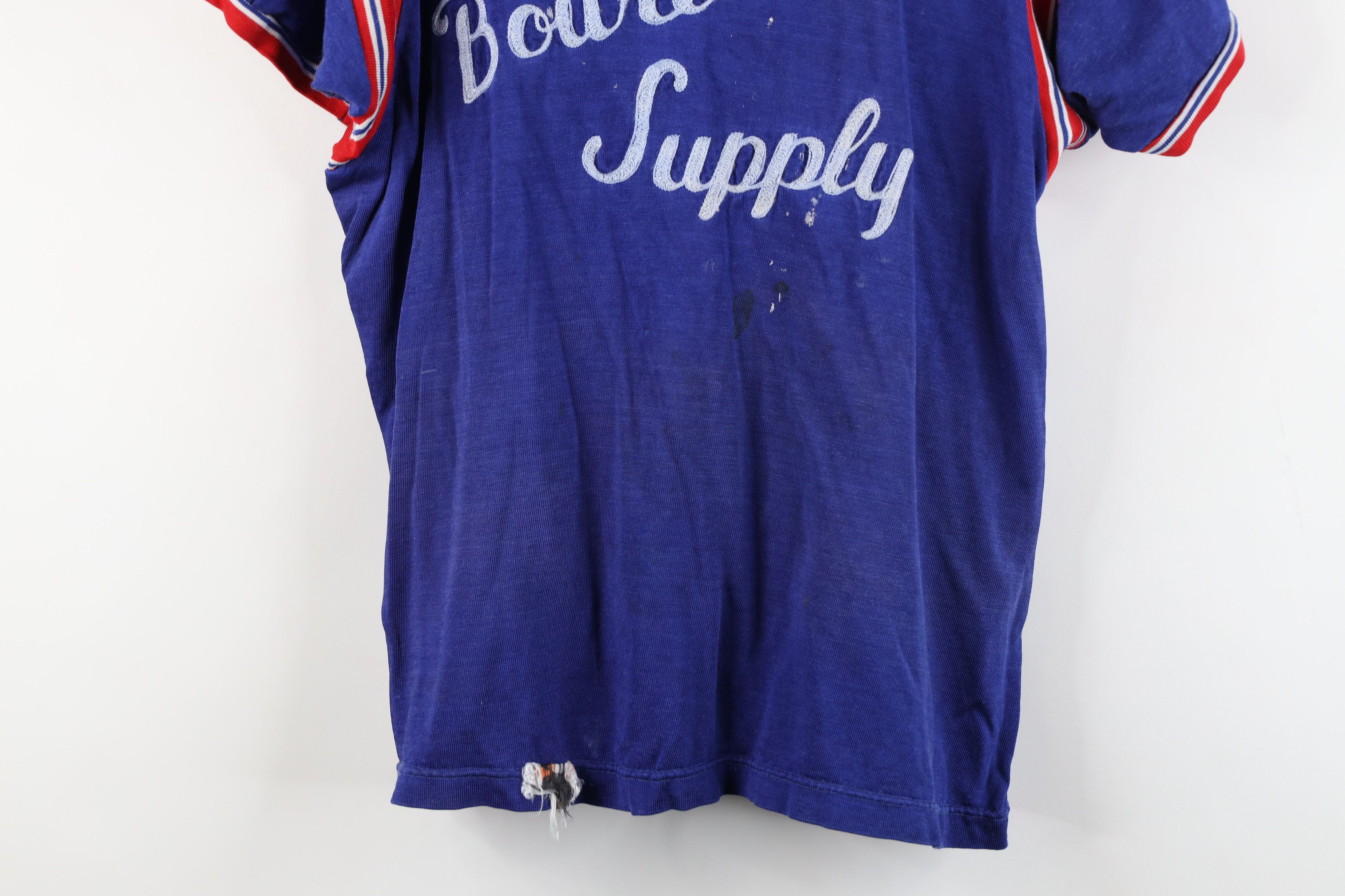 Vintage Vintage 50s Felco Chain Stitch Baseball Jersey Shirt USA Size US L / EU 52-54 / 3 - 3 Thumbnail
