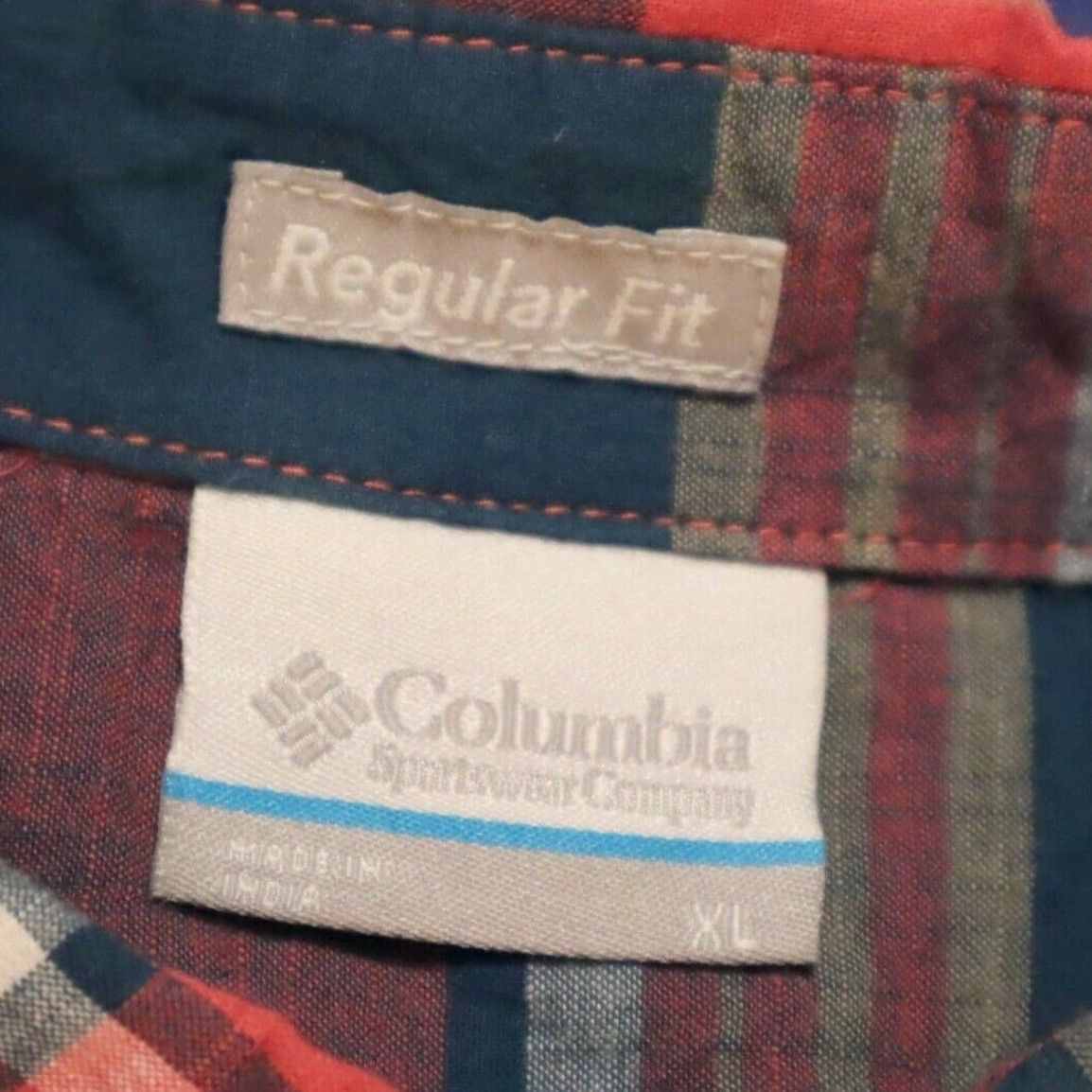 Vintage Columbia Shirt Men's XL Red Leadville Ridge Pearl Snap Cotton Plaid Size US XL / EU 56 / 4 - 5 Thumbnail