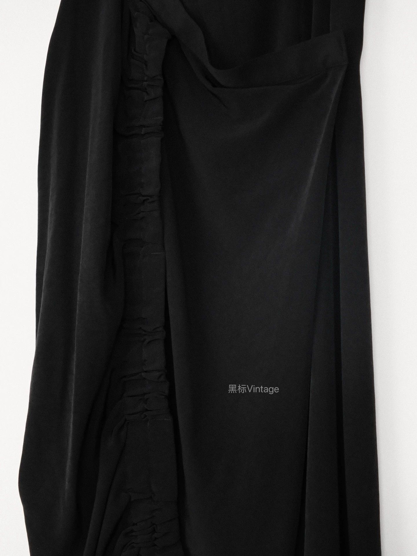 Yohji Yamamoto Yohji 21ss Vntg Twisted-Pleated Triacetate Wrap Dress Size 26" / US 2 / IT 38 - 4 Thumbnail