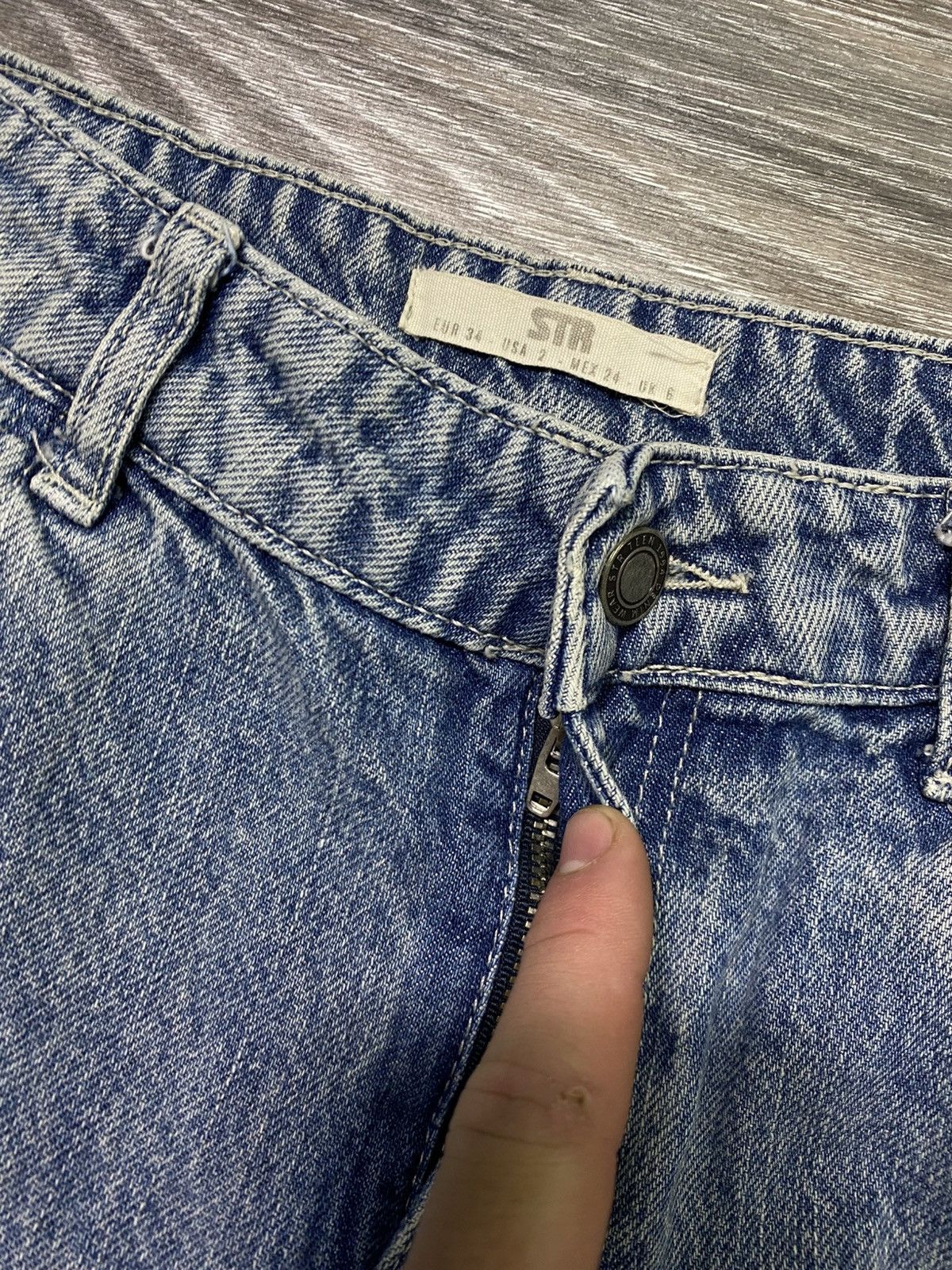 Japanese Brand × Vintage Distressed denim crash pants Y2K baggy Size US 28 / EU 44 - 6 Thumbnail