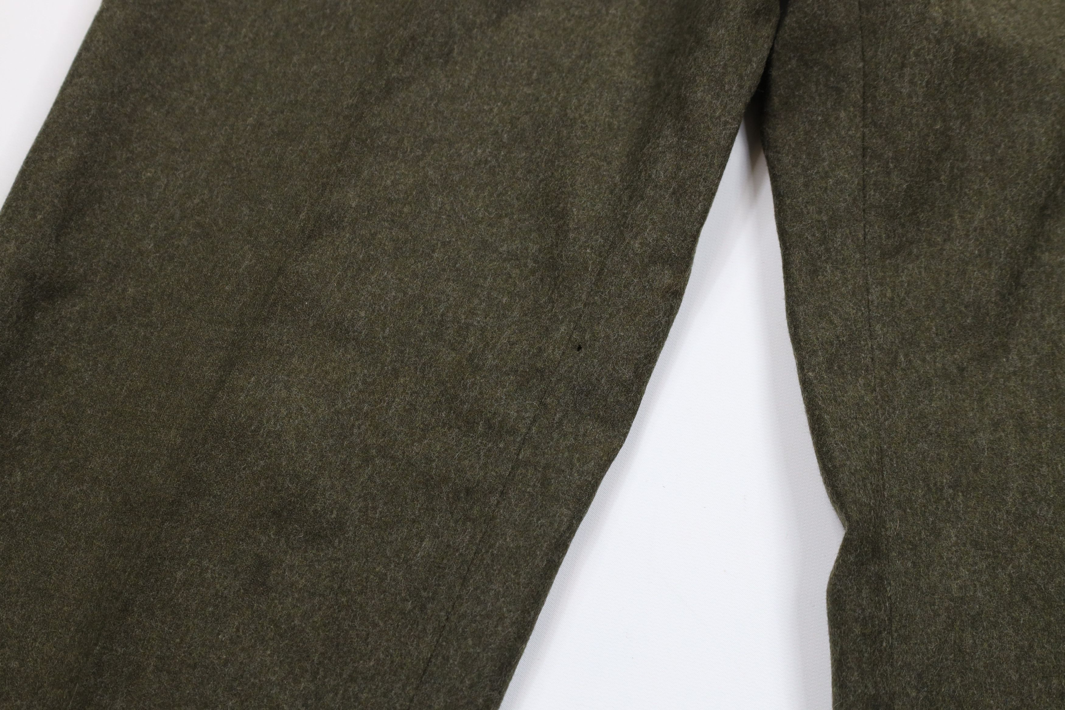 Vintage Vintage 70s Streetwear Wool Wide Leg Chino Pants Green Size US 42 / EU 58 - 5 Thumbnail