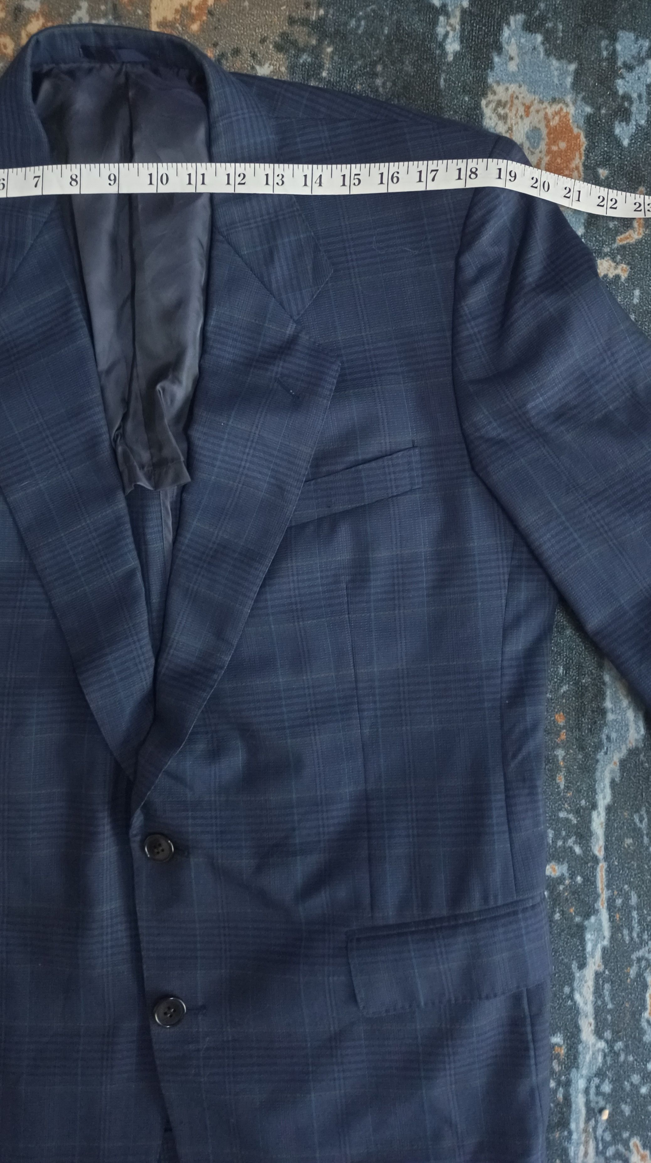 Yves Saint Laurent Yves Saint Laurent Hickory Suit Blazer Size 40R - 11 Thumbnail