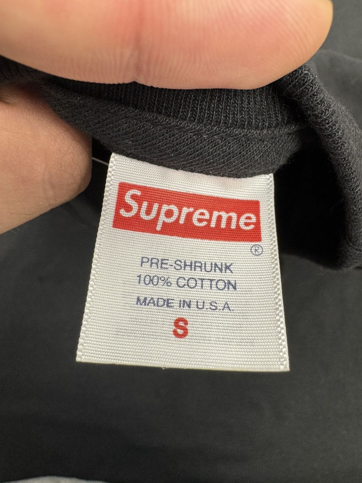 Supreme Supreme League Tee (Black) Size US S / EU 44-46 / 1 - 2 Thumbnail