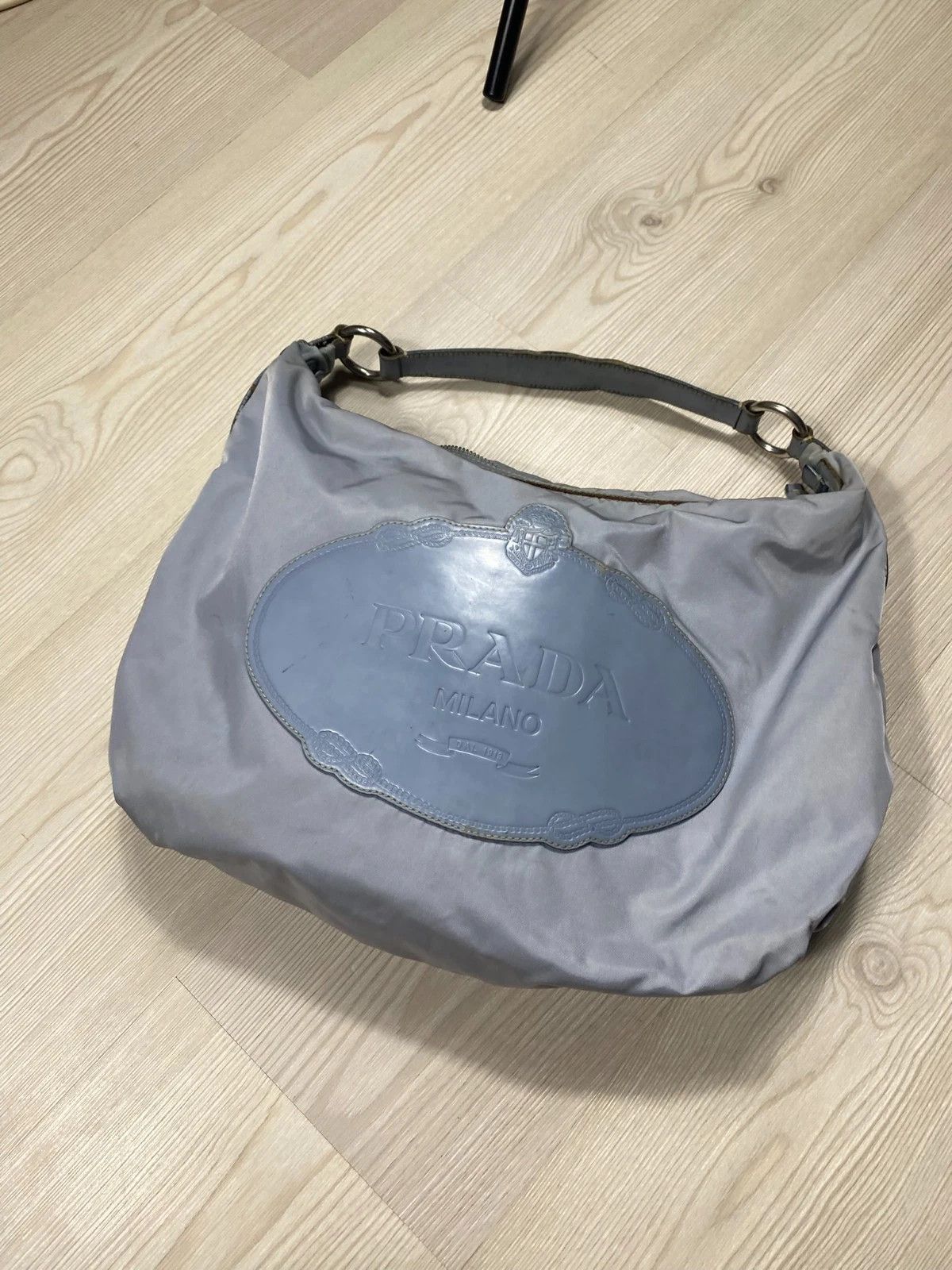 Prada Prada Tessuto Shoulder Bag Hand Bag Nylon Big Logo Size ONE SIZE - 2 Thumbnail