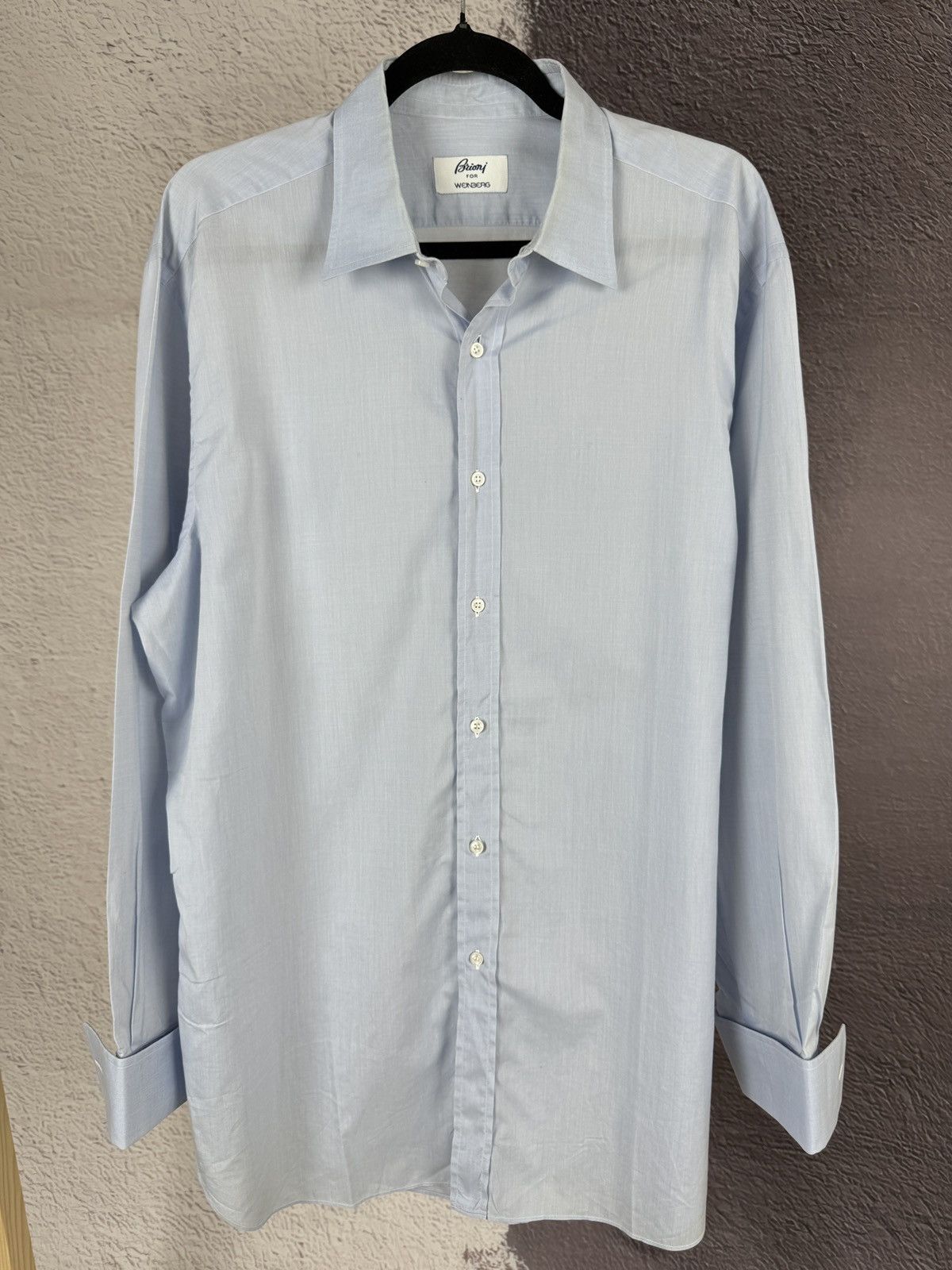 Brioni Brioni for Weinberg vintage 100% soft cotton cufflinks shirt Size US XL / EU 56 / 4 - 2 Thumbnail