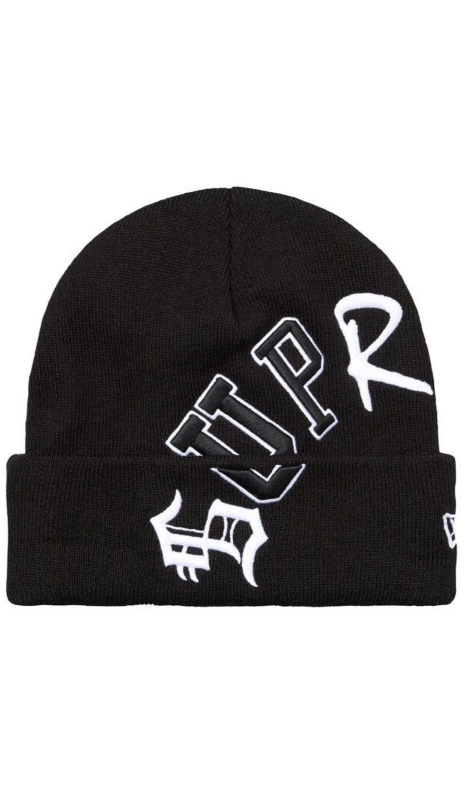 New Era × Supreme Supreme New Era Rhinestone Beanie Black cap hat