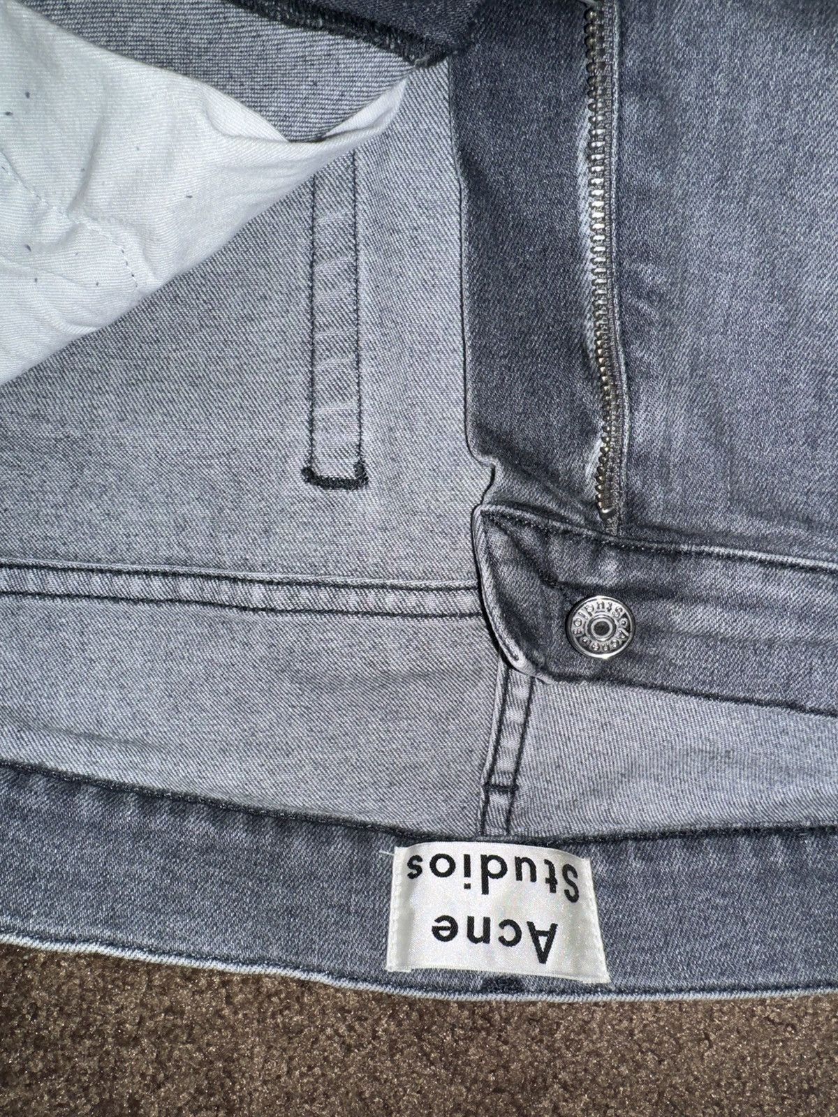 Acne Studios Acne Studios Ace Light Grey Stretch Denim Jeans Size US 34 / EU 50 - 4 Thumbnail