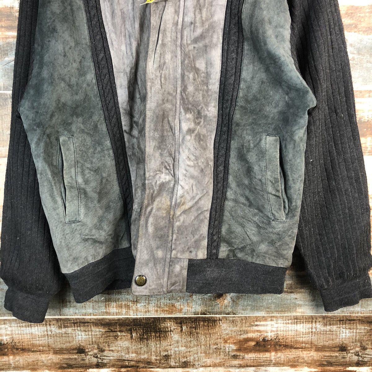 Valentino Valentino Grey vintage Bombers leather Jacket #A2323 Size US M / EU 48-50 / 2 - 6 Thumbnail