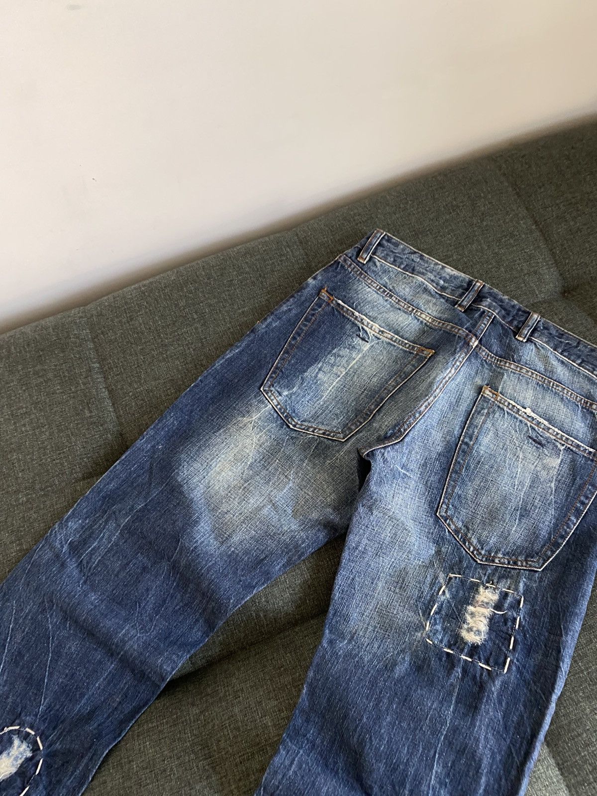 Hysteric Glamour Vintage Avant Garde Faded Flared Jeans Japanese Y2K Baggy Size US 32 / EU 48 - 5 Thumbnail