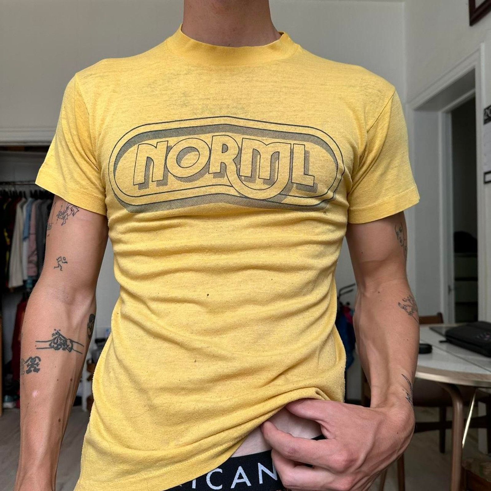 Vintage Super Rare Vintage 70s NORML National Marijuana Yellow Shirt Size US M / EU 48-50 / 2 - 7 Thumbnail