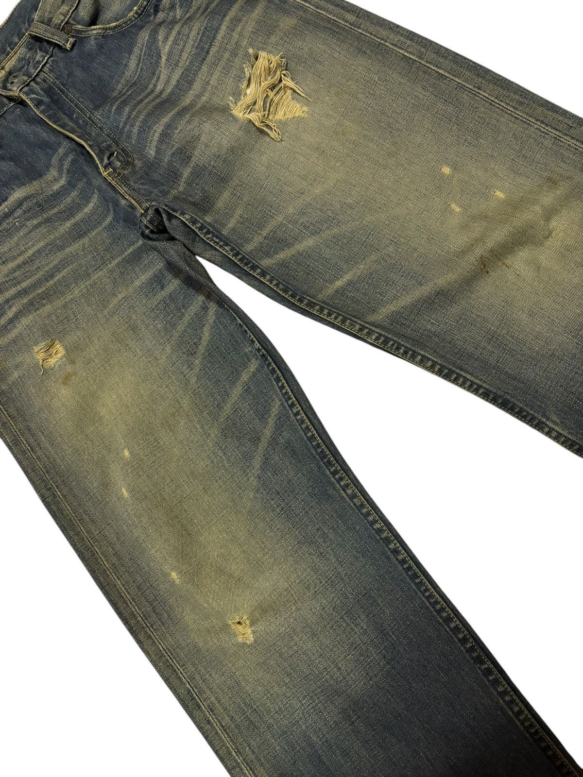 Levi's Y2k Vintage Levi’s 503 Mud Washed Distressed Jeans Size US 30 / EU 46 - 5 Thumbnail