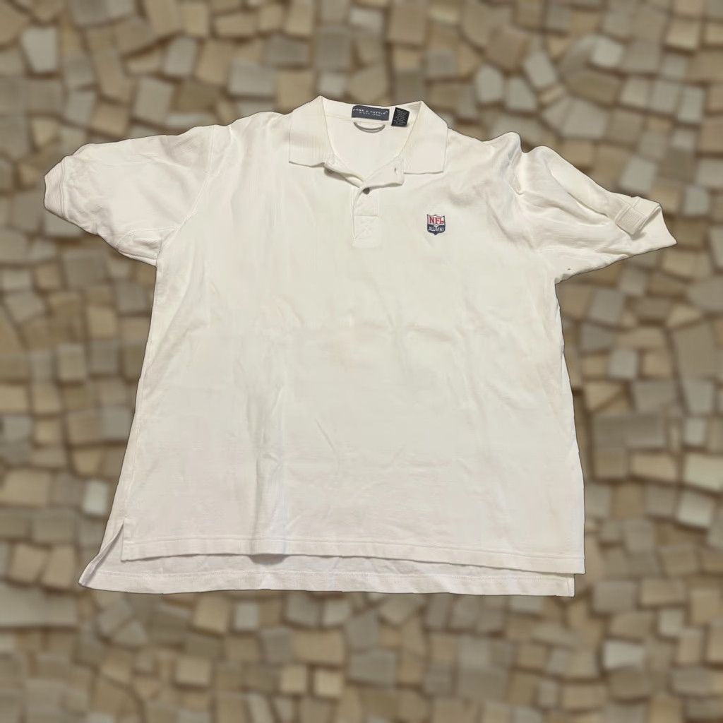 Vintage Page & Tuttle Shirt Men's Large White Polo NFL Alumni Embroidered Casual Golf Size US L / EU 52-54 / 3 - 1 Thumbnail