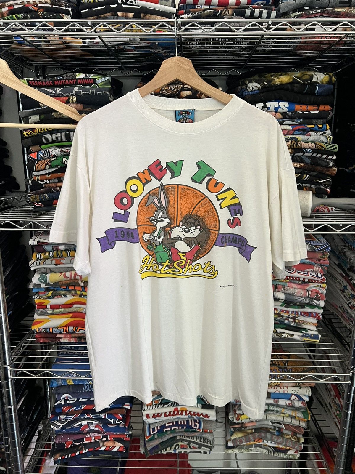 1994 Looney Tunes Taz Bugs Bunny Basketball NBA Space Jam