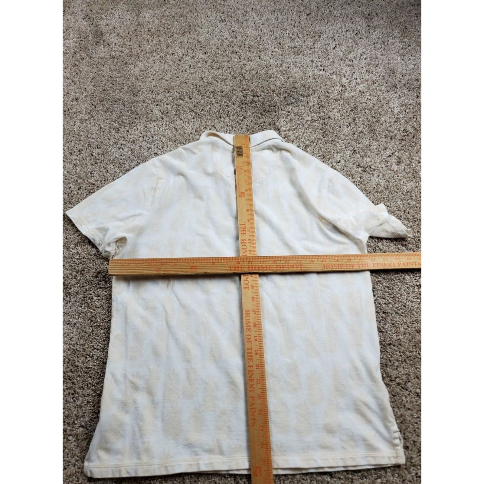 Tommy Bahama Tommy Bahama Polo Shirt Small Mens Beige Pineapple Print Short Sleeve Pullover Knit Cotton Beach Classic Preppy Casual Shirts Mens XS-XL? Size US S / EU 44-46 / 1 - 6 Thumbnail
