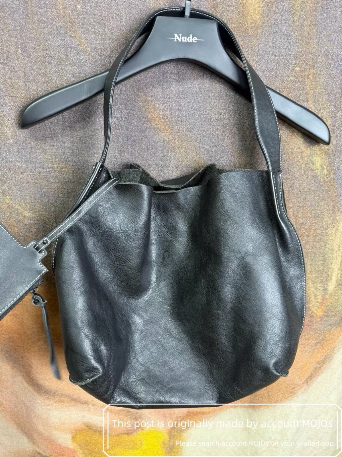 Yohji Yamamoto Yohji Yamamoto 2in1 Leather Shoulder Bag mojos63663 Size ONE SIZE - 8 Thumbnail
