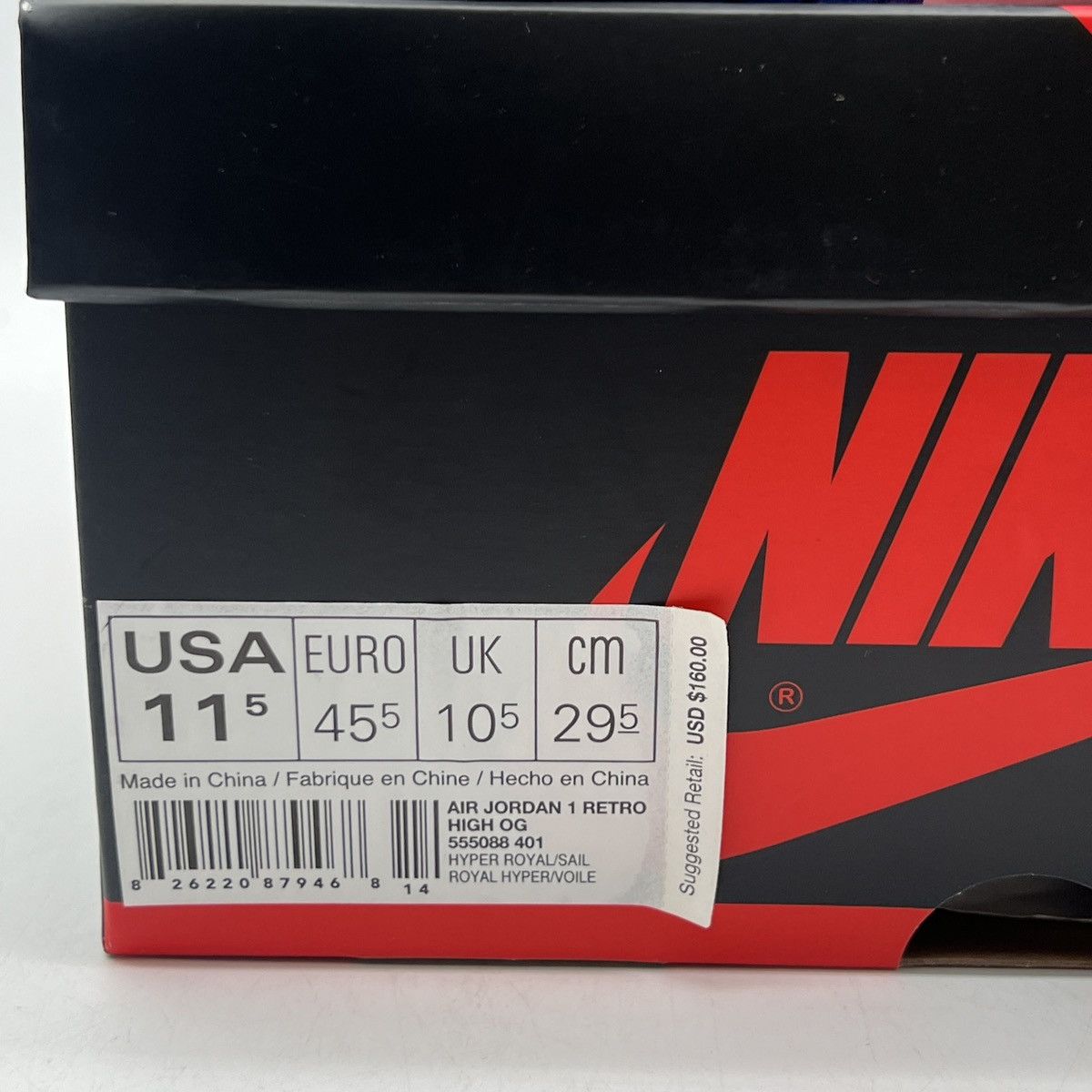 Nike Air Jordan 1 High hyper royal Size US 11.5 / EU 44-45 - 6 Thumbnail
