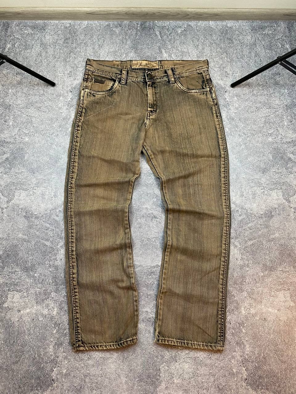 Wrangler Wrangler Jeans Dirty Pants faded crazy thrash y2k distressed Size US 36 / EU 52 - 4 Thumbnail