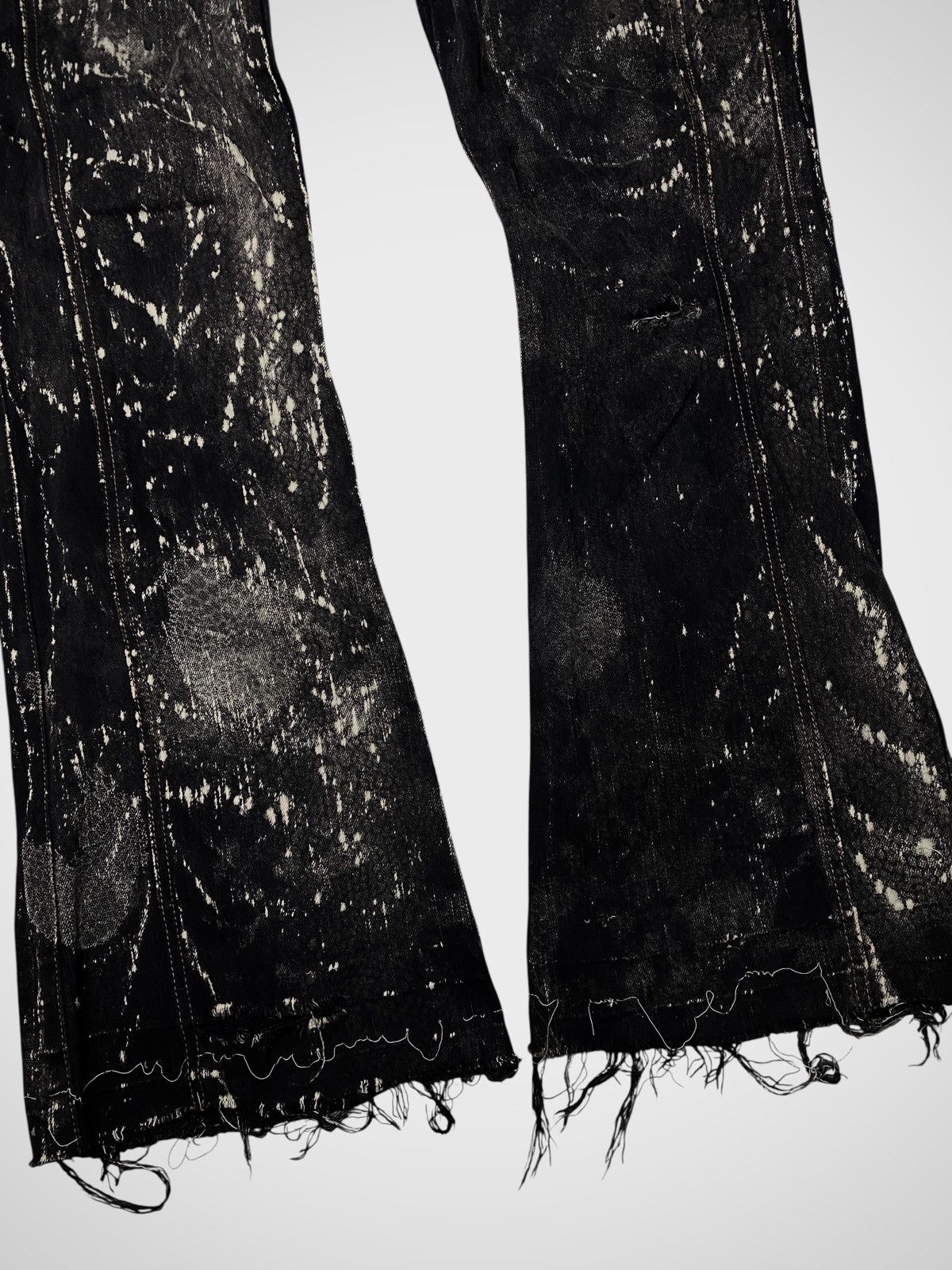 If Six Was Nine 2000's Reald Snakeskin Pattern Flare Jeans Size US 27 - 4 Thumbnail