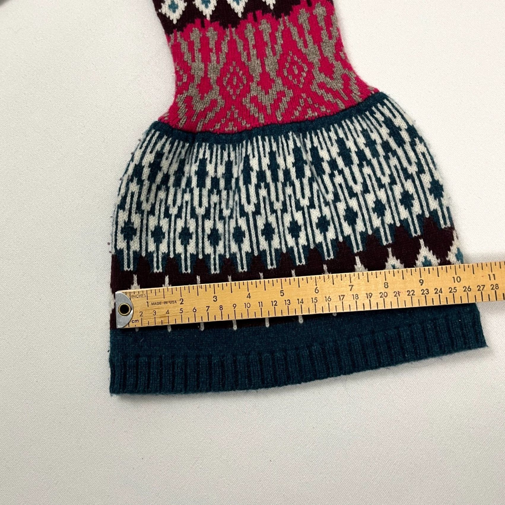 Vintage Carlisle Collection Sweater Womens Medium Merino Wool Nordic Motif Flared Preppy Size M / US 6-8 / IT 42-44 - 6 Thumbnail