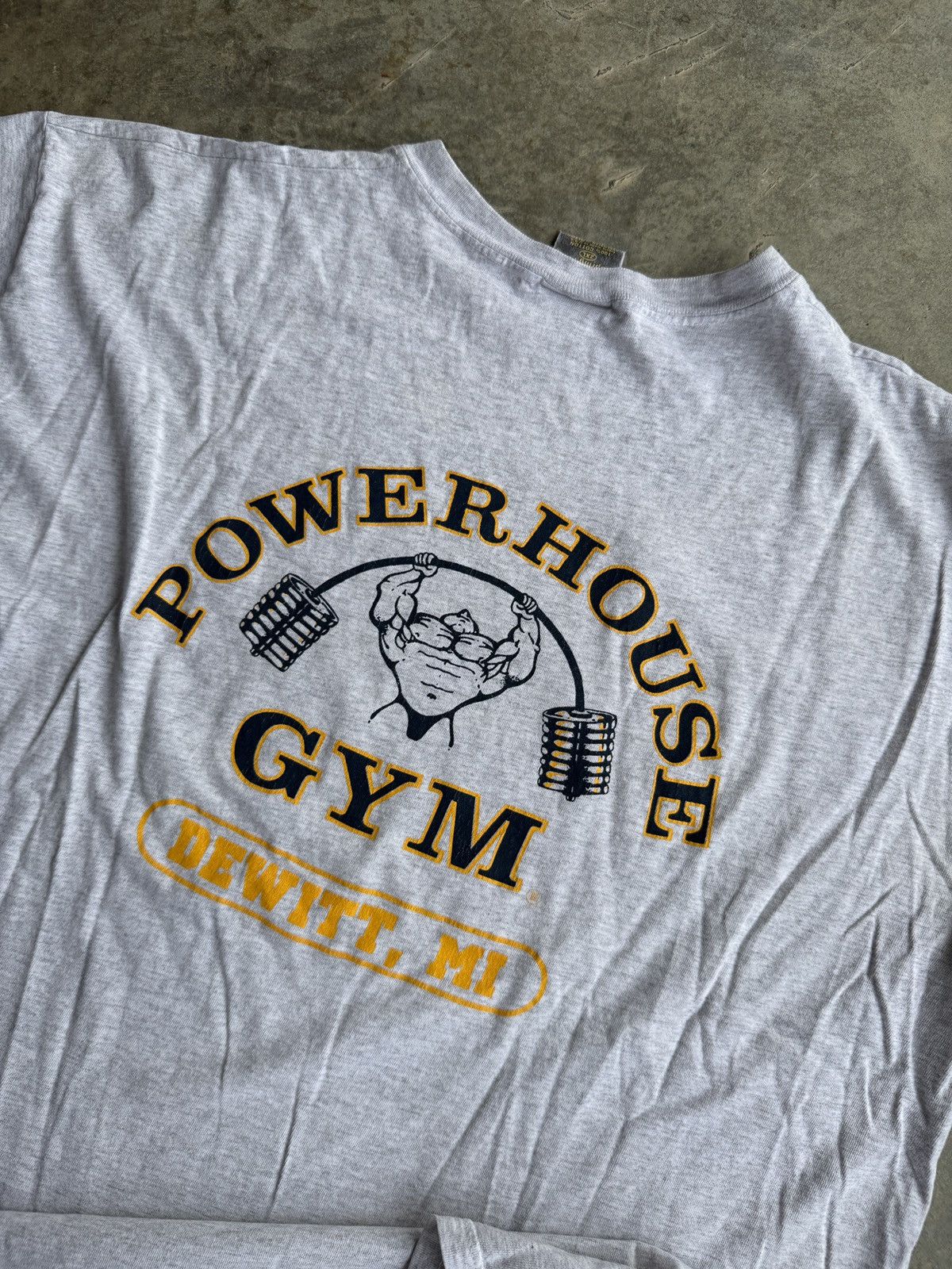 Vintage *RARE* VINTAGE 90s POWERHOUSE GYM TEE DORIAN YATES Size US XXL / EU 58 / 5 - 10 Thumbnail