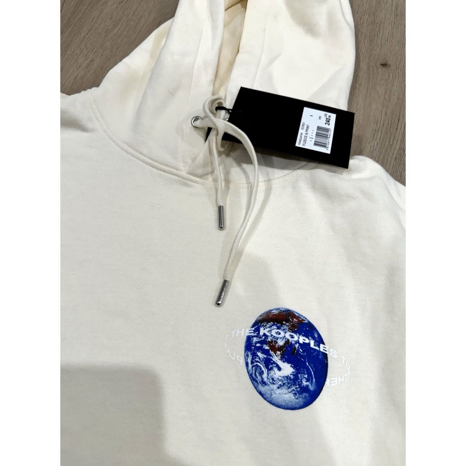 The Kooples NWT The Kooples Hoodie Size S Ivory 1 Planet Logo Pullover Women Spring Fall Winter Cotton Shirt? Size S / US 4 / IT 40 - 7 Thumbnail