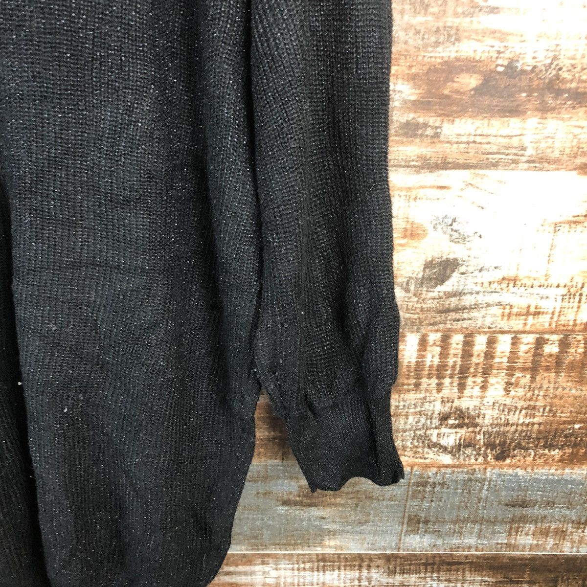 Homespun Knitwear × Japanese Brand DL R.P.S Black long Knitwear #C735 Size M / US 6-8 / IT 42-44 - 16 Thumbnail