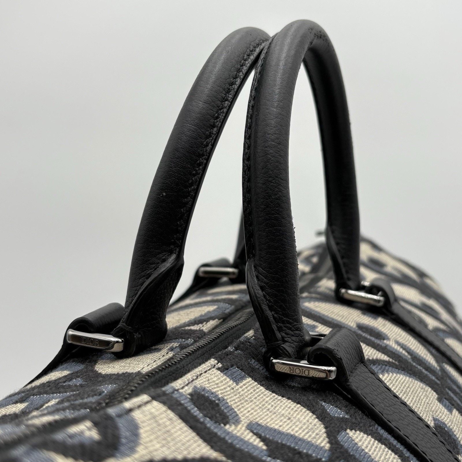 Dior Dior Oblique Jacquard Maxi Weekender 40 Bag | SUPER CLEAN! Size ONE SIZE - 13 Thumbnail