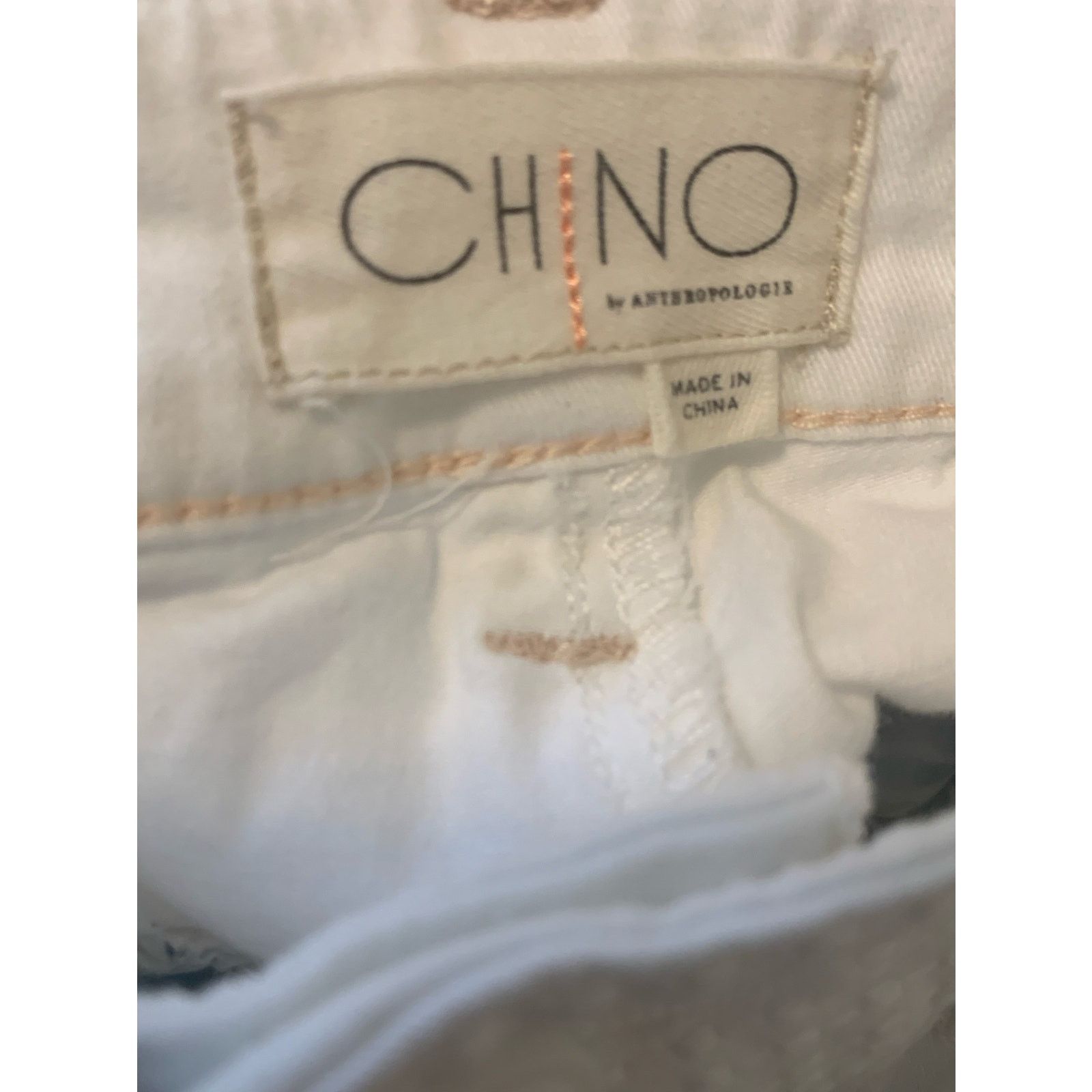 Anthropologie Chino Anthropologie white cotton relaxed jeans size 29 Size 29" - 3 Thumbnail