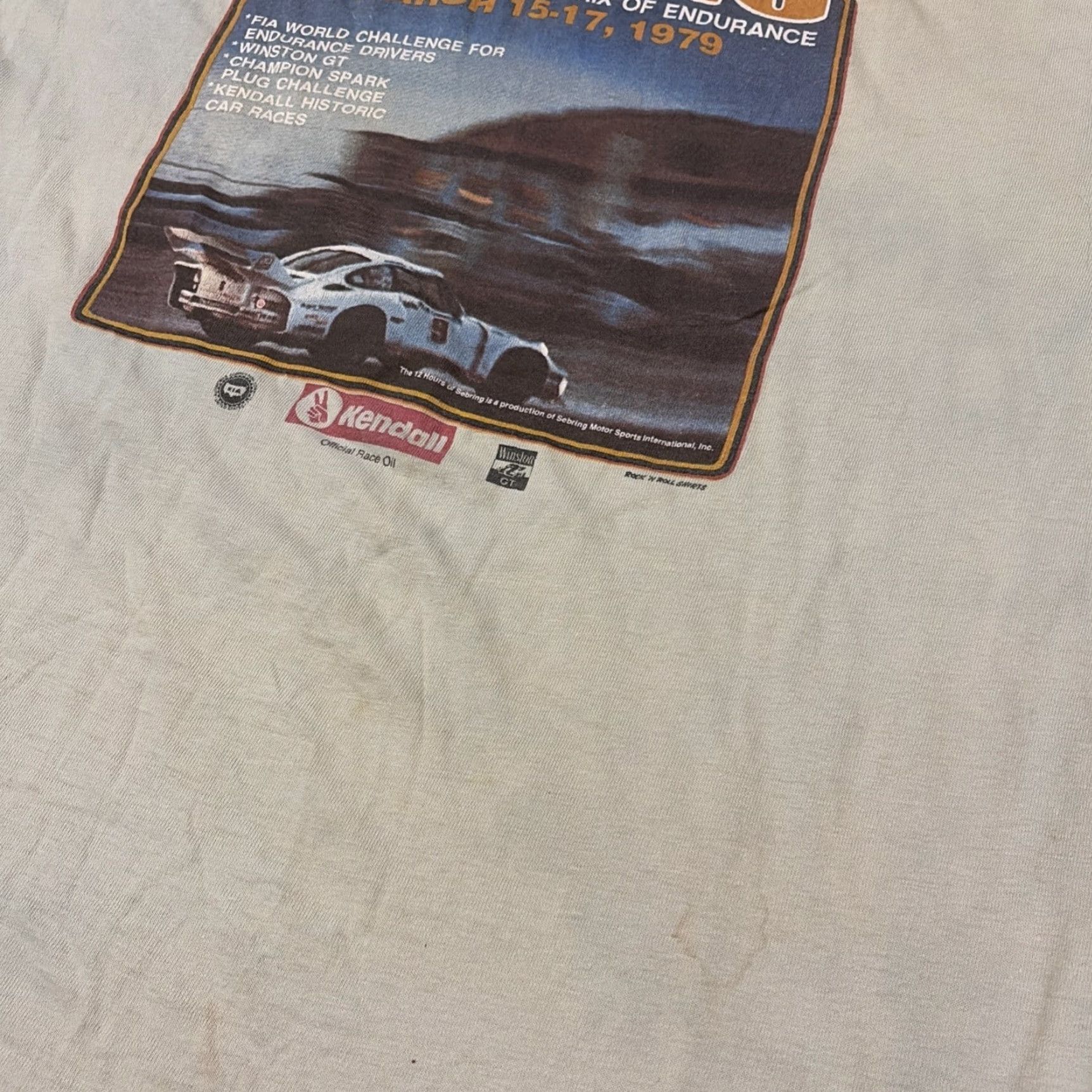 Vintage VINTAGE 1979 Sebring Grand Prix Coca-Cola Racing Race T-Shirt Large Blue Unisex Adults L Mens Womens Size US L / EU 52-54 / 3 - 7 Thumbnail