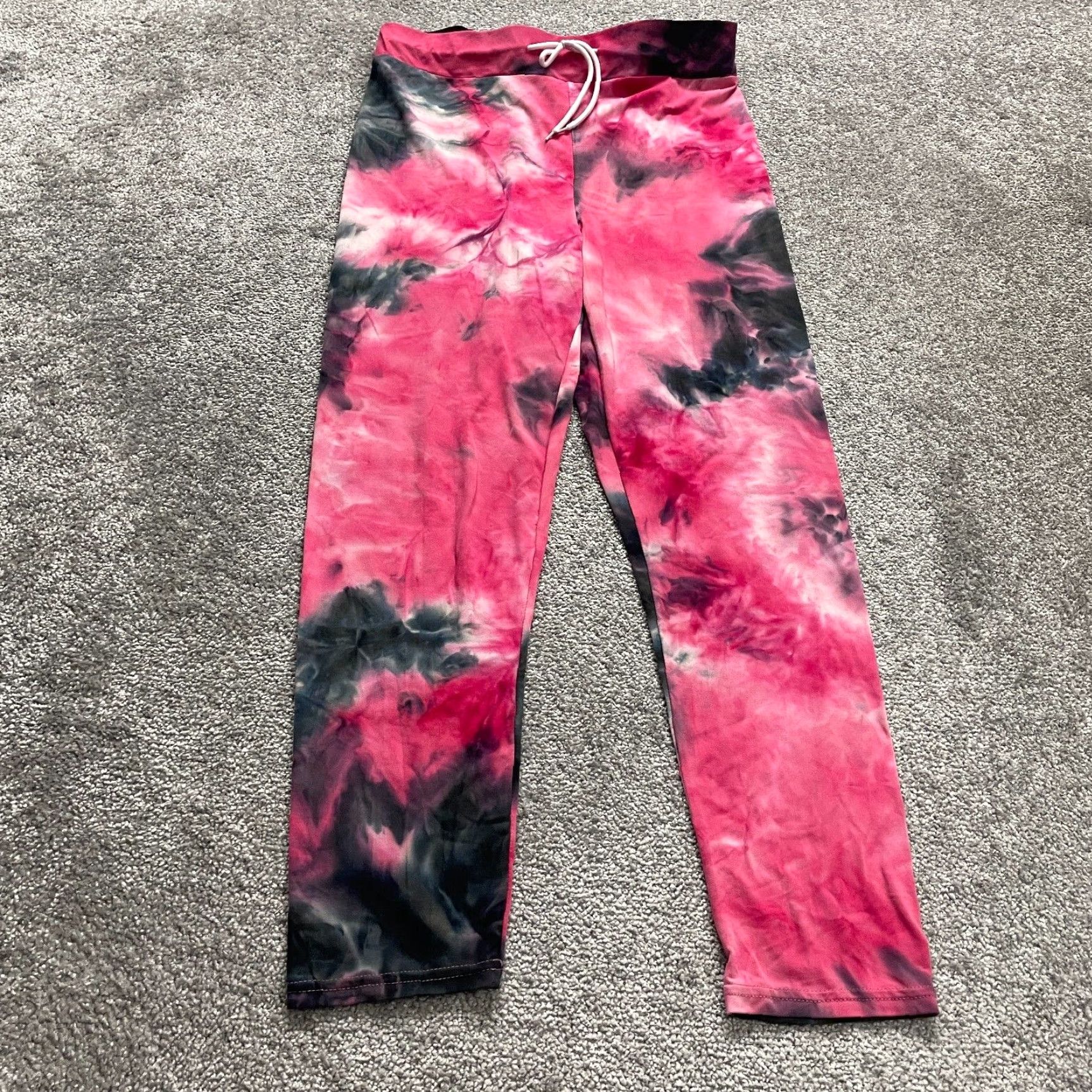 Vintage Unbranded 2 Piece Lounge Set Sweatpants Cropped Hoodie Jacket Juniors XL Tie Dye Size XL / US 12-14 / IT 48-50 - 4 Thumbnail